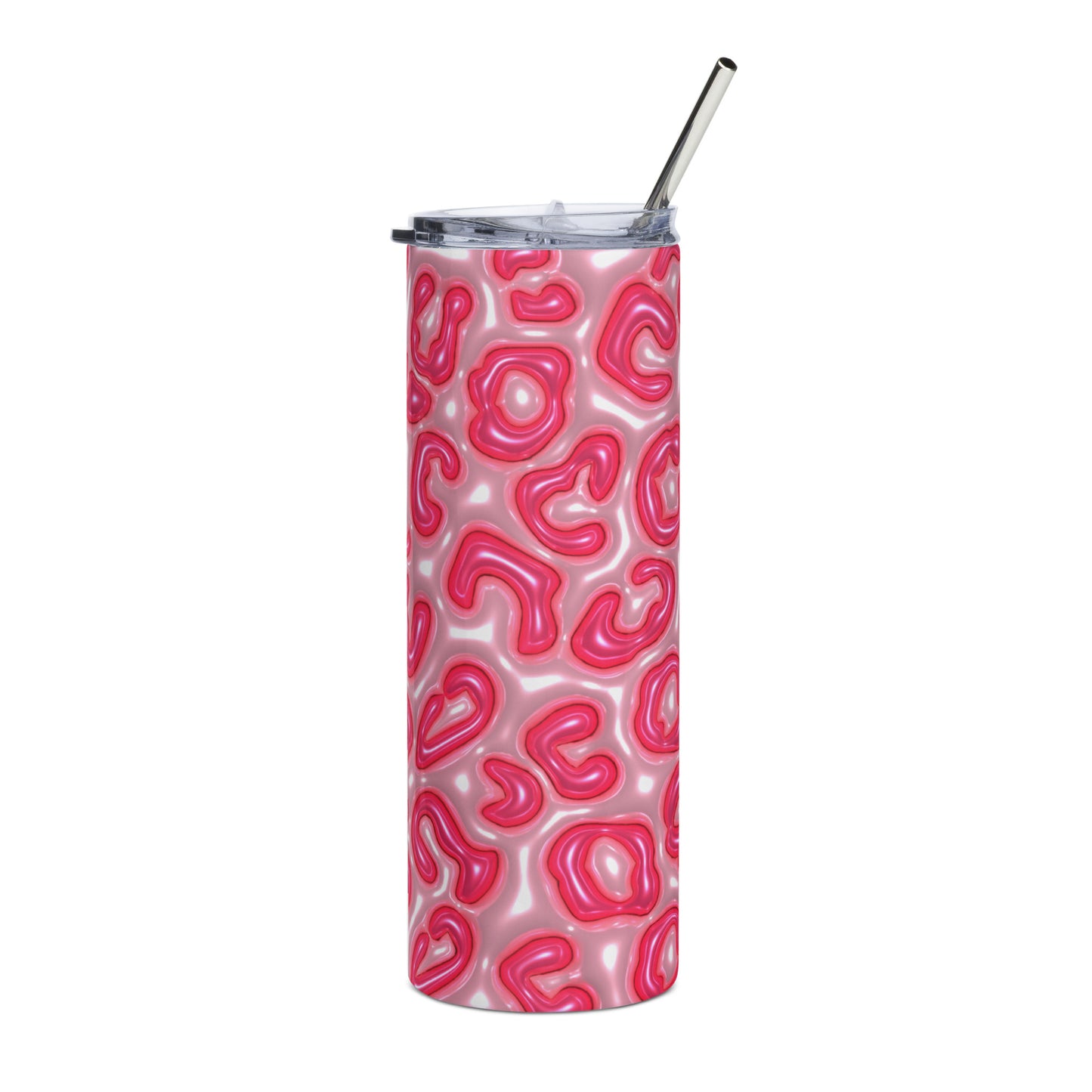 Pink Leopard Stainless steel tumbler
