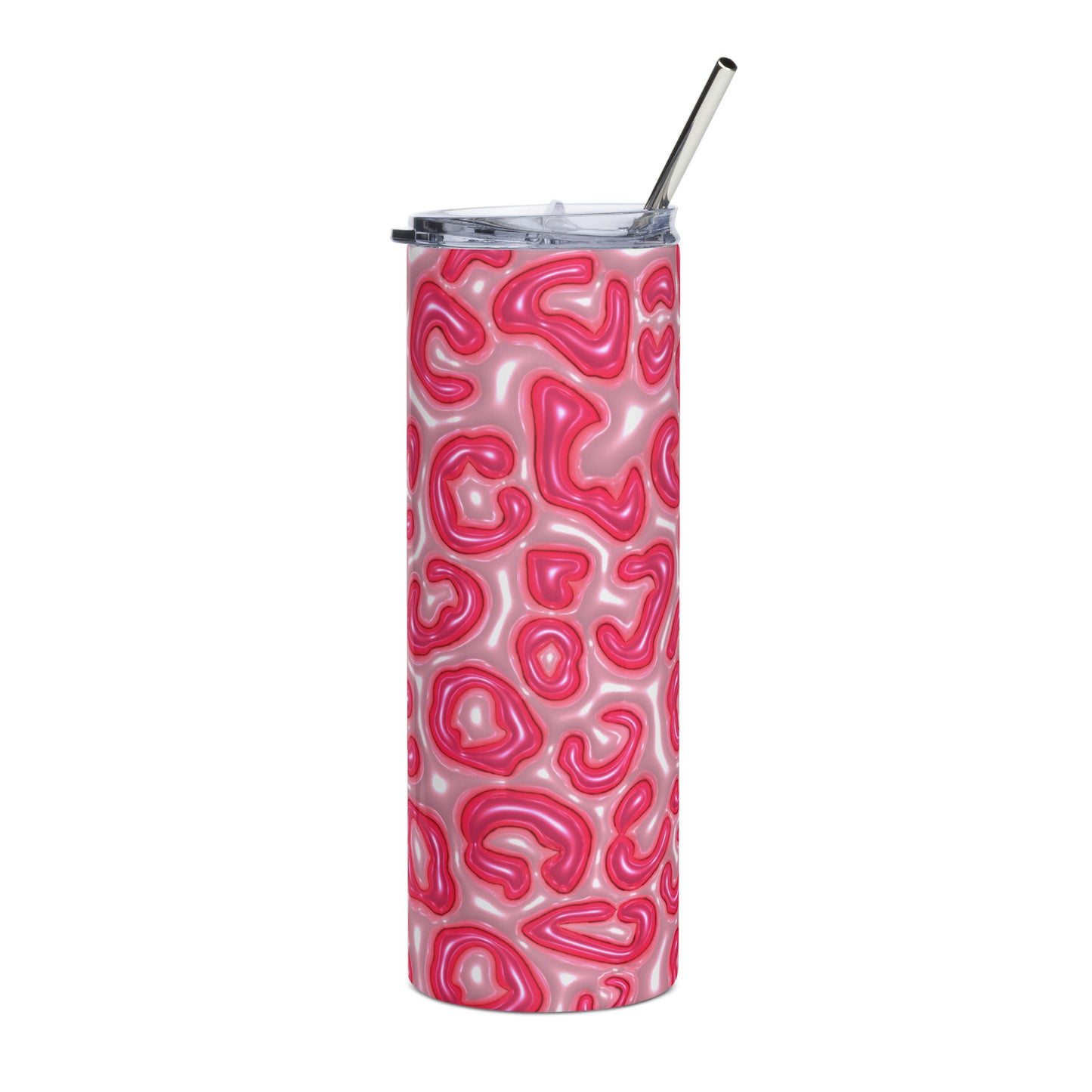 Pink Leopard Stainless steel tumbler