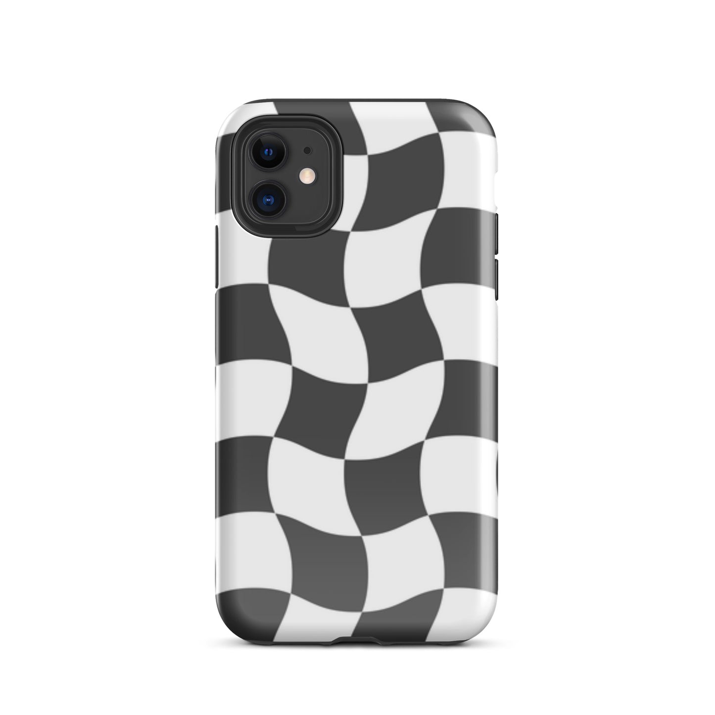 Black and White Haze tough iPhone case