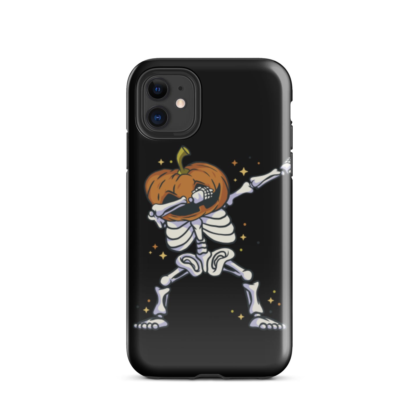 Pumpkin Skeleton Dab tough iPhone case