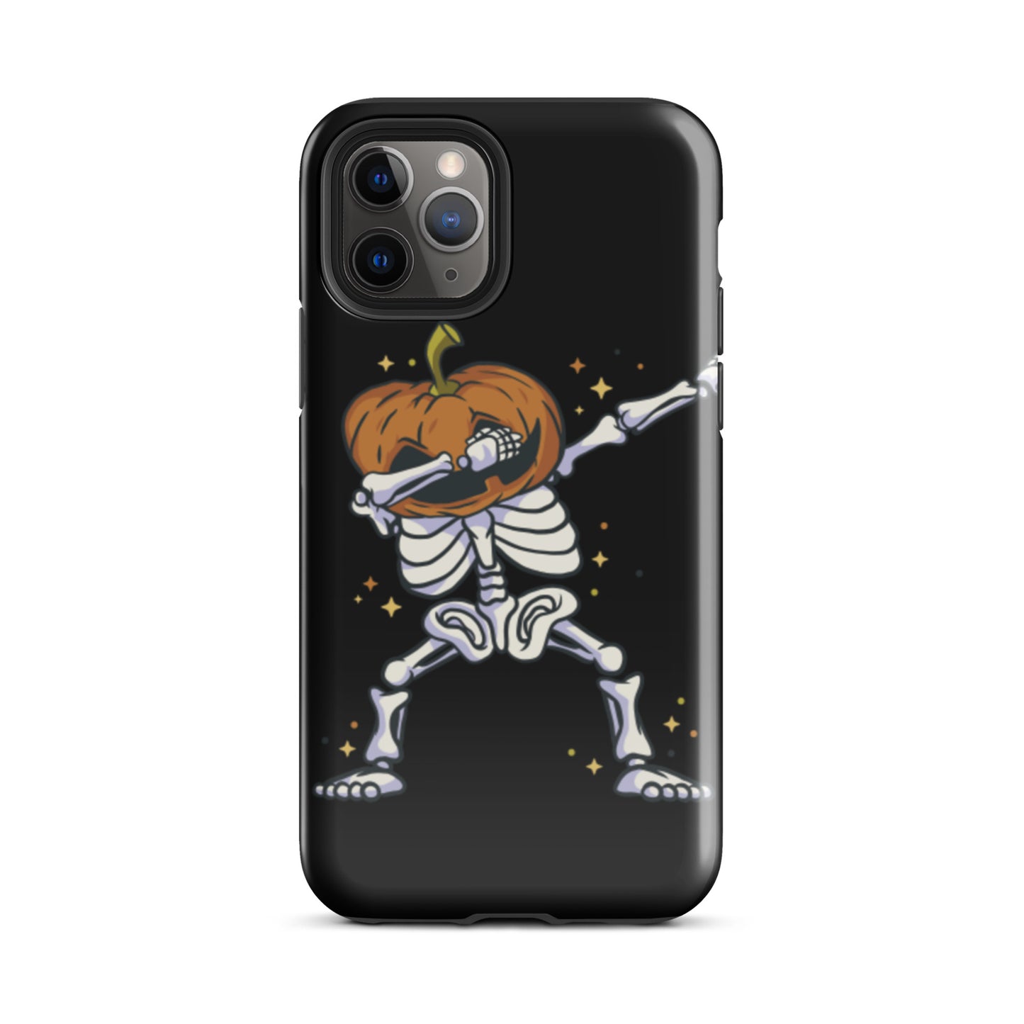 Pumpkin Skeleton Dab tough iPhone case