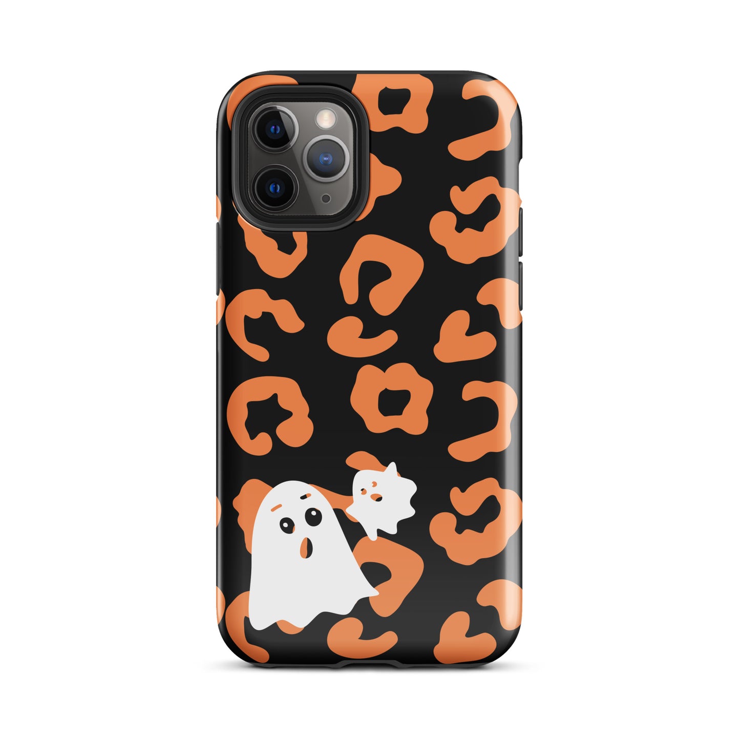 Halloween leopard ghost tough iPhone case