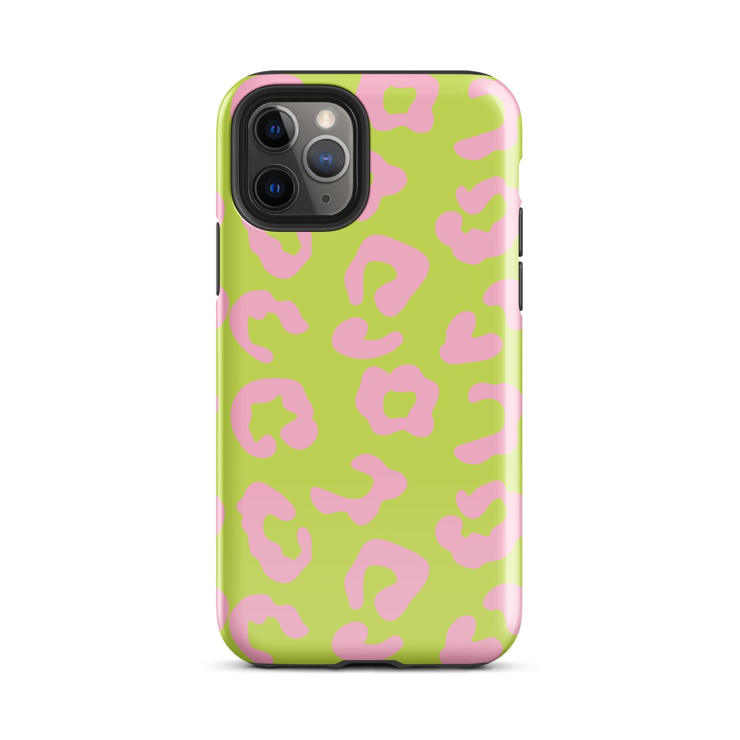 Green and Pink Leopard iPhone case