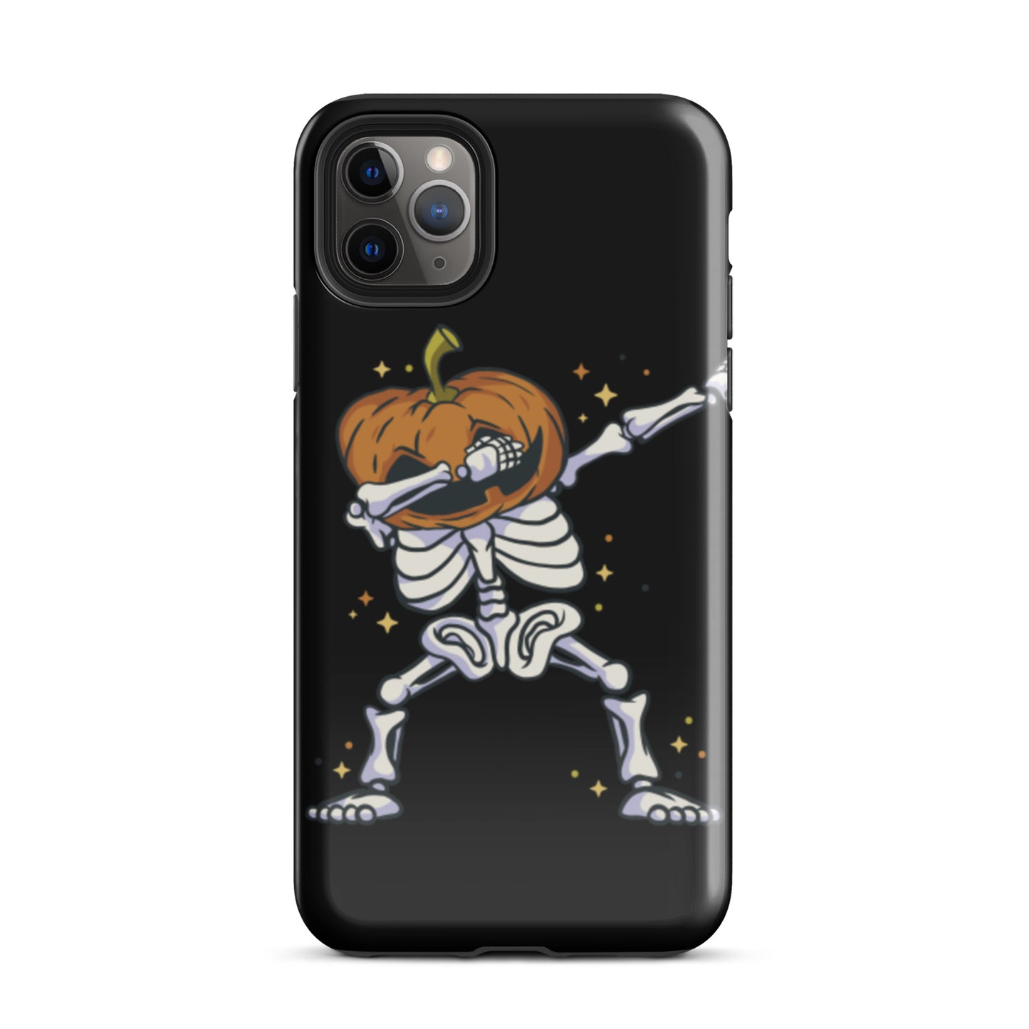 Pumpkin Skeleton Dab tough iPhone case