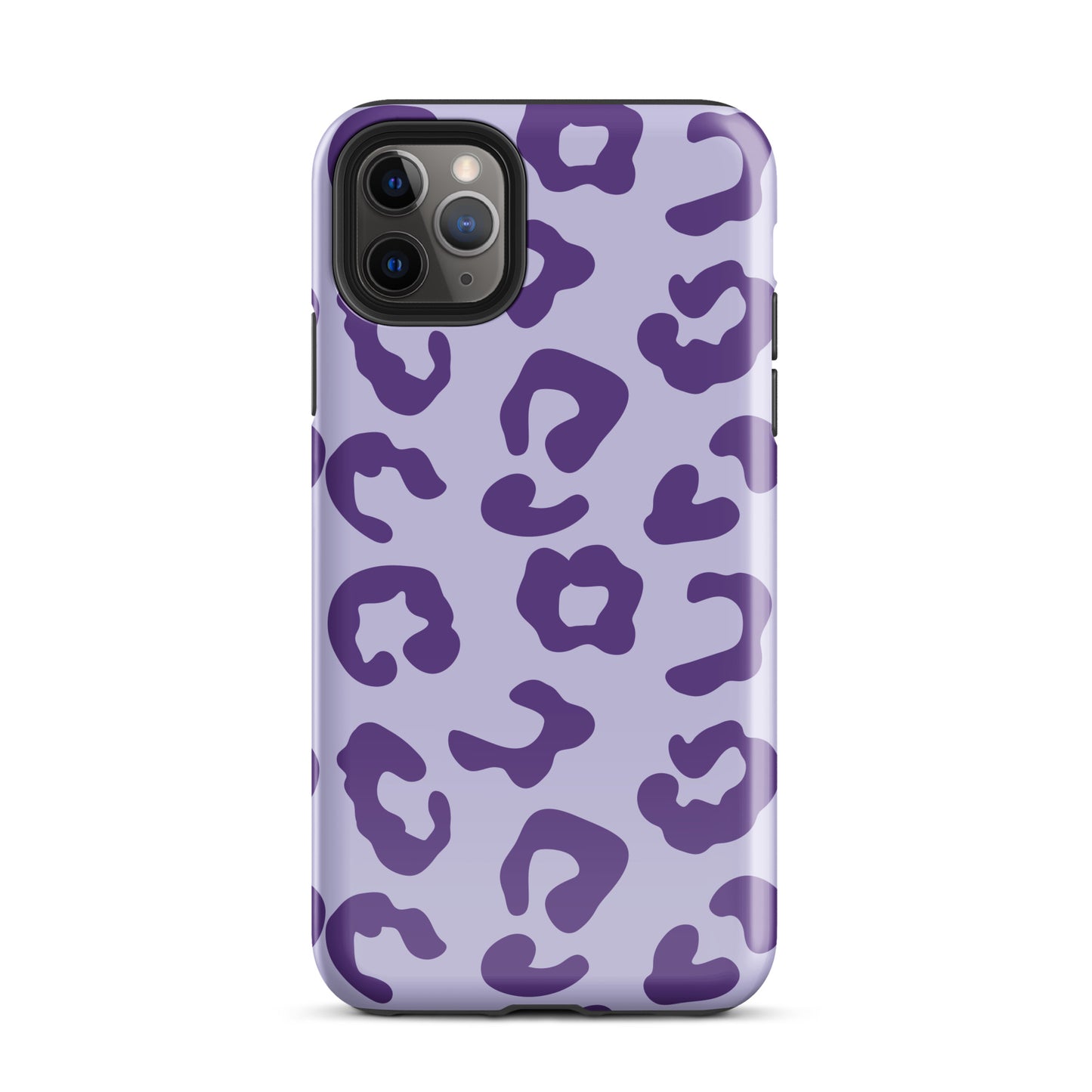 Double Purple Leopard Print tough iPhone case