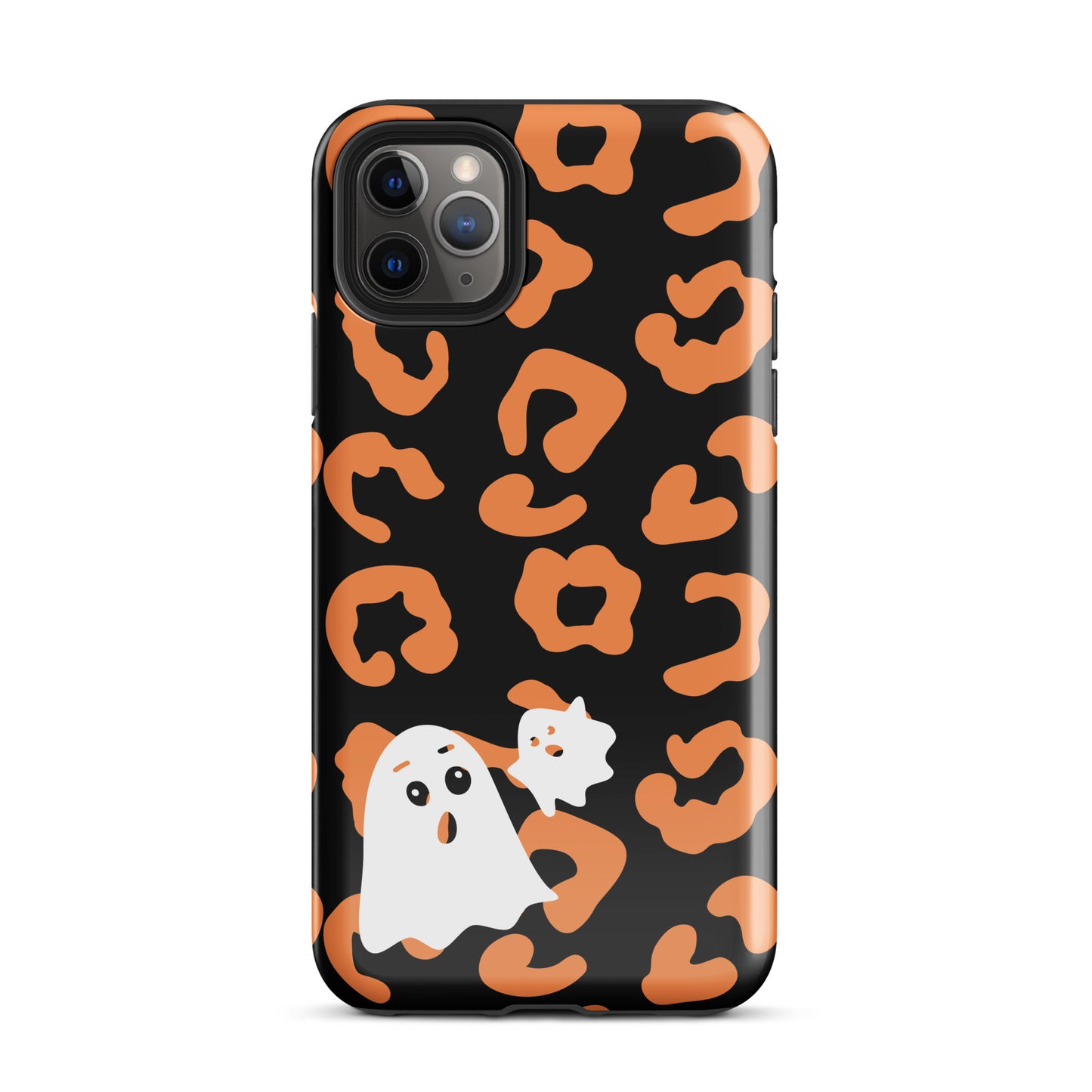 Halloween leopard ghost tough iPhone case