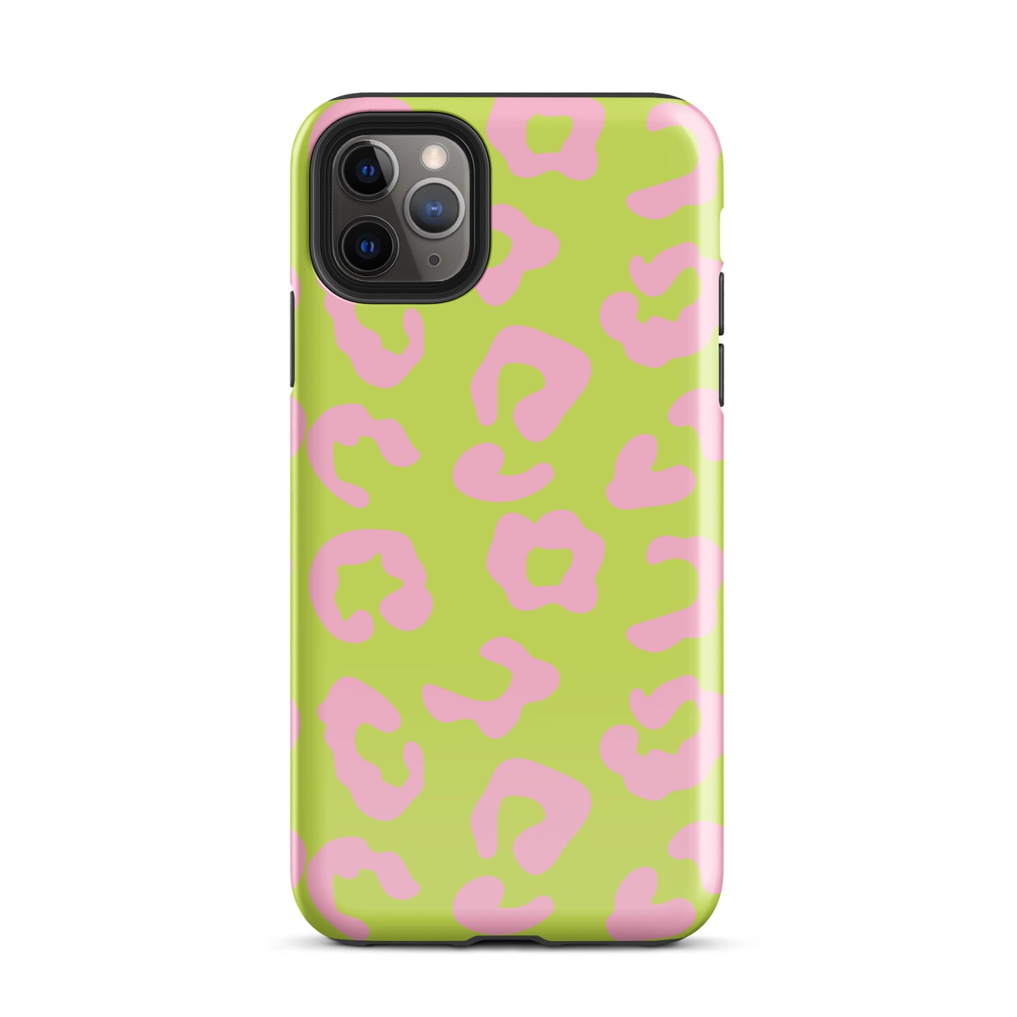 Green and Pink Leopard iPhone case
