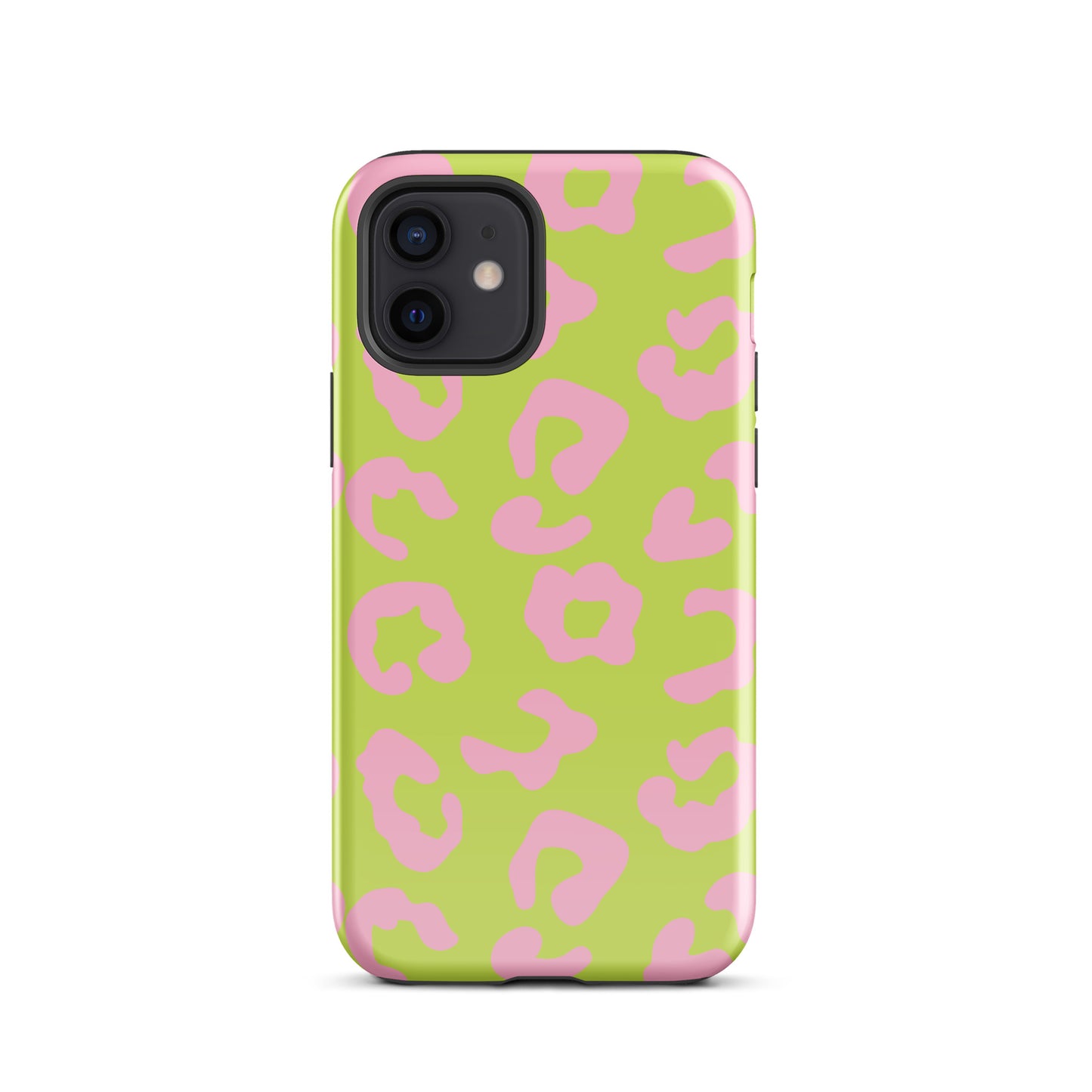 Green and Pink Leopard iPhone case