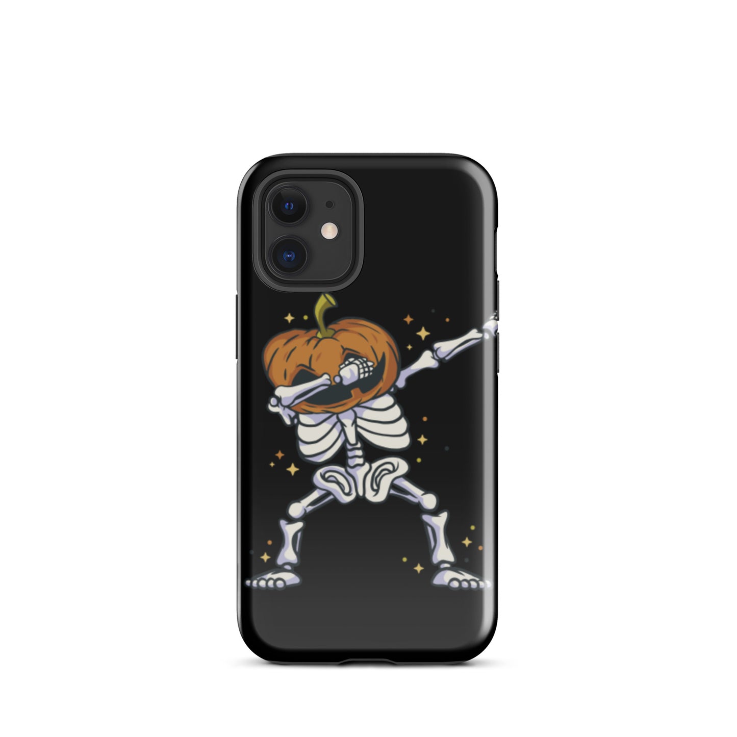 Pumpkin Skeleton Dab tough iPhone case