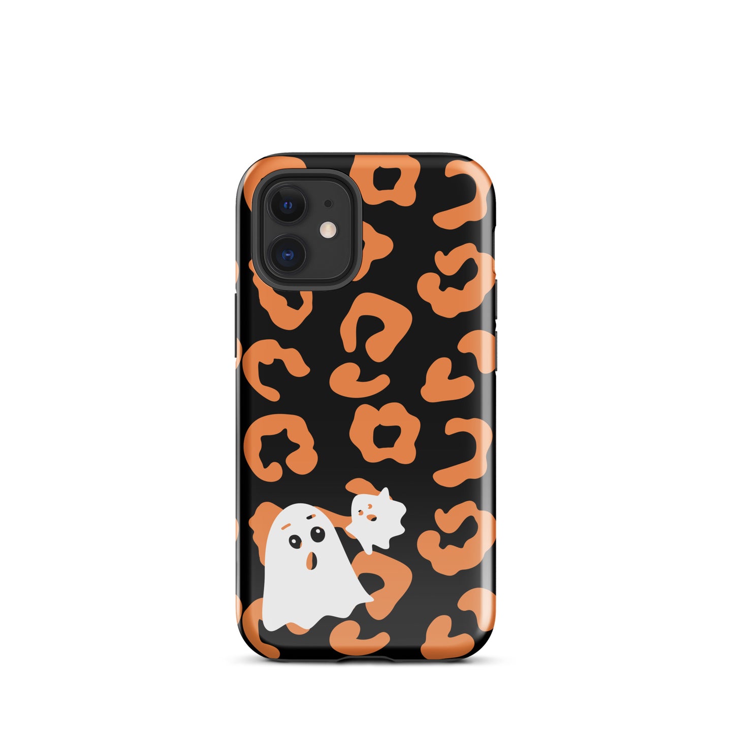 Halloween leopard ghost tough iPhone case