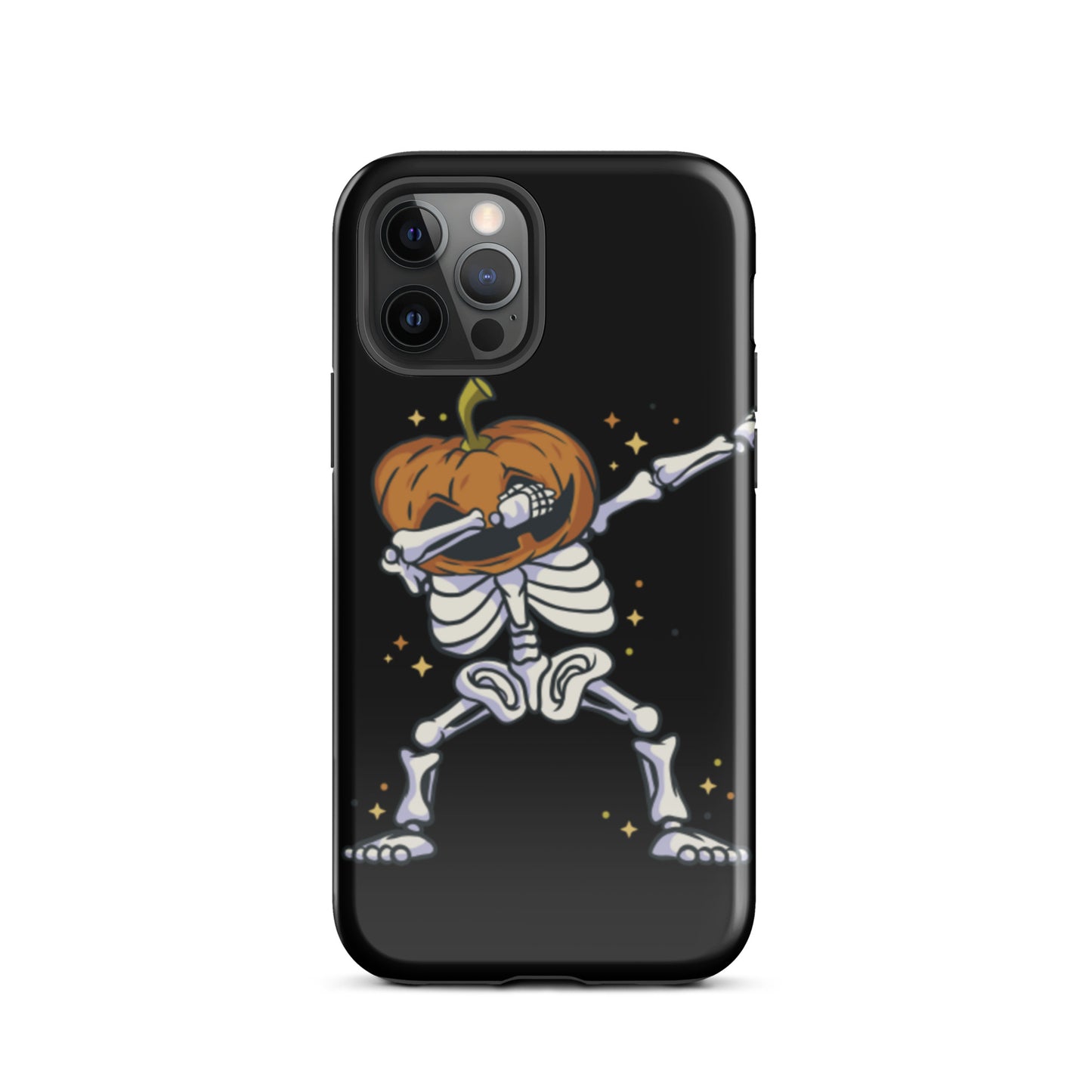 Pumpkin Skeleton Dab tough iPhone case