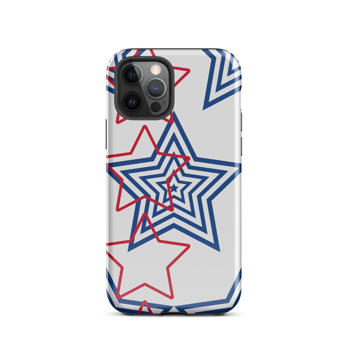 Red White and Blue Stars tough iPhone case