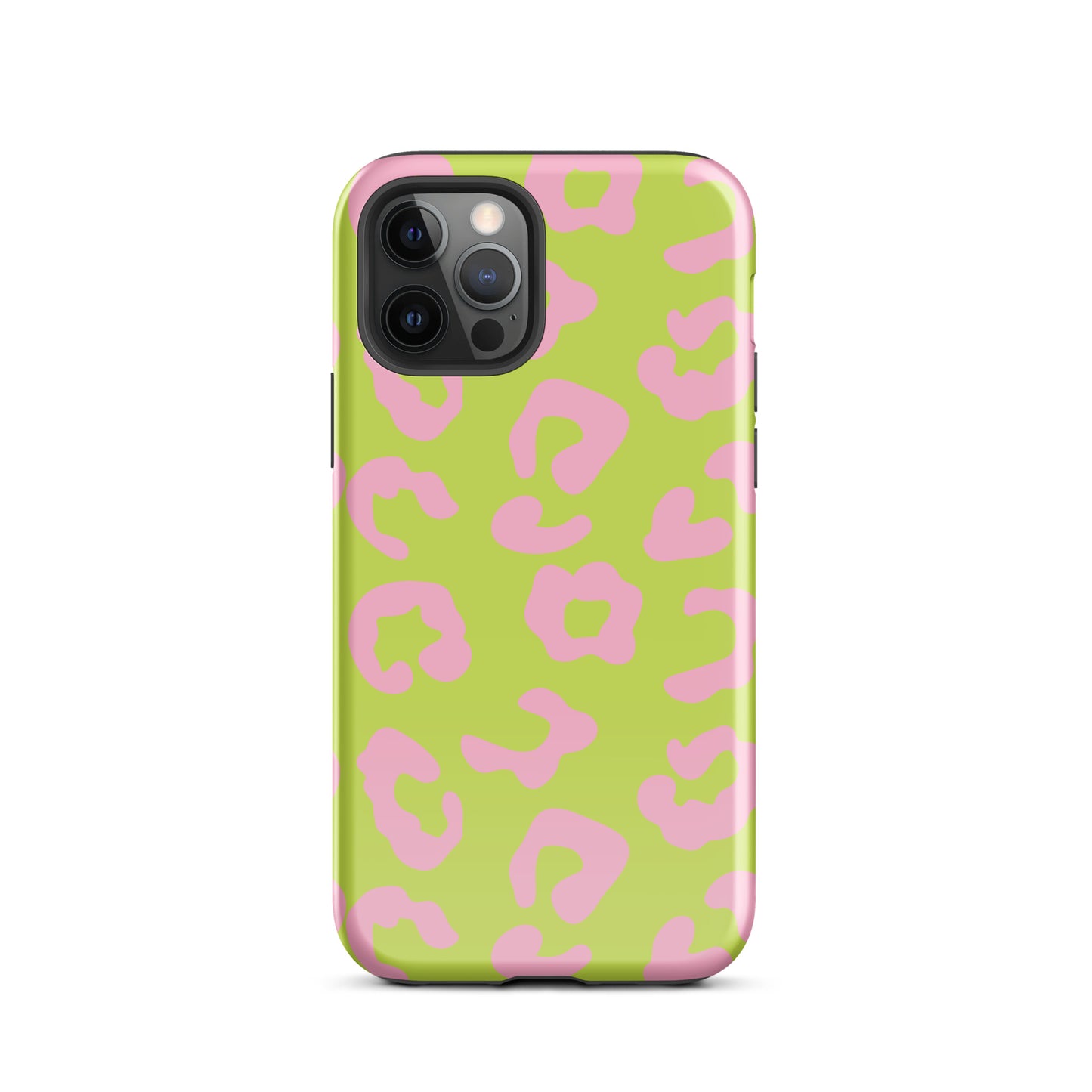 Green and Pink Leopard iPhone case