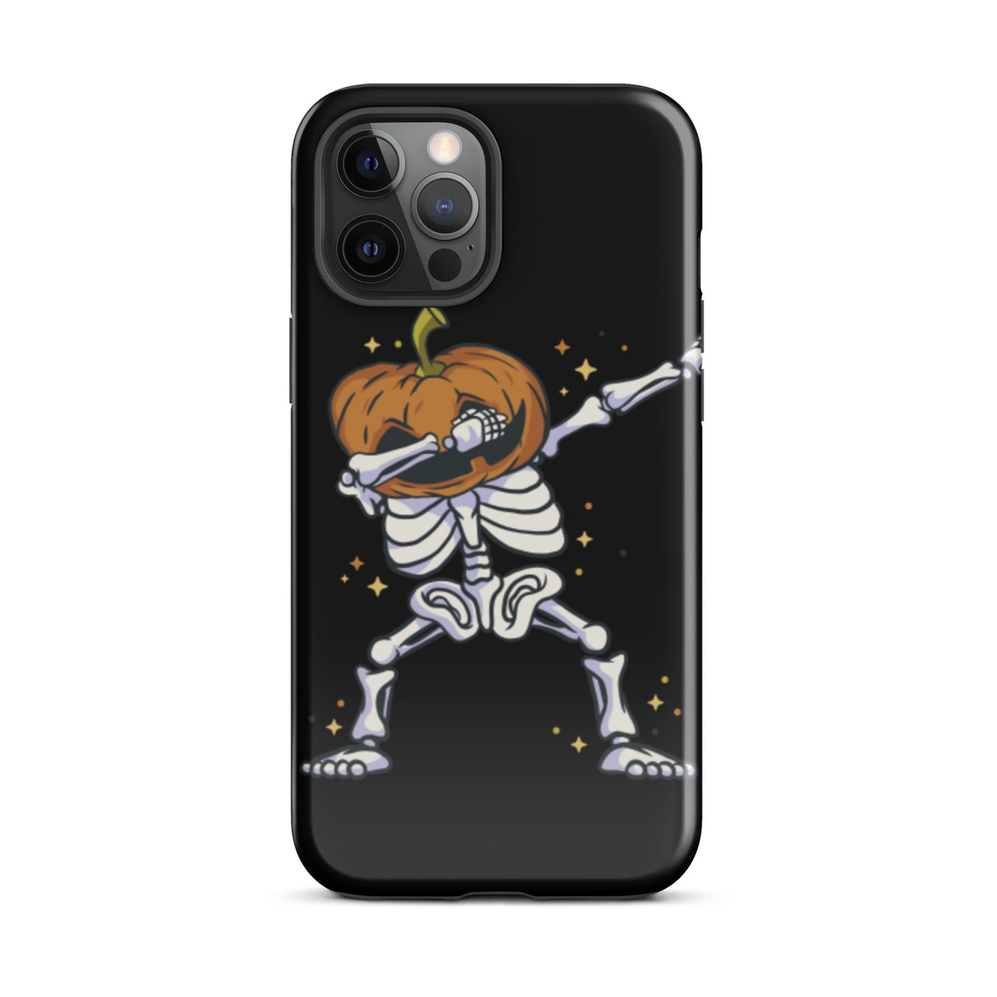 Pumpkin Skeleton Dab tough iPhone case