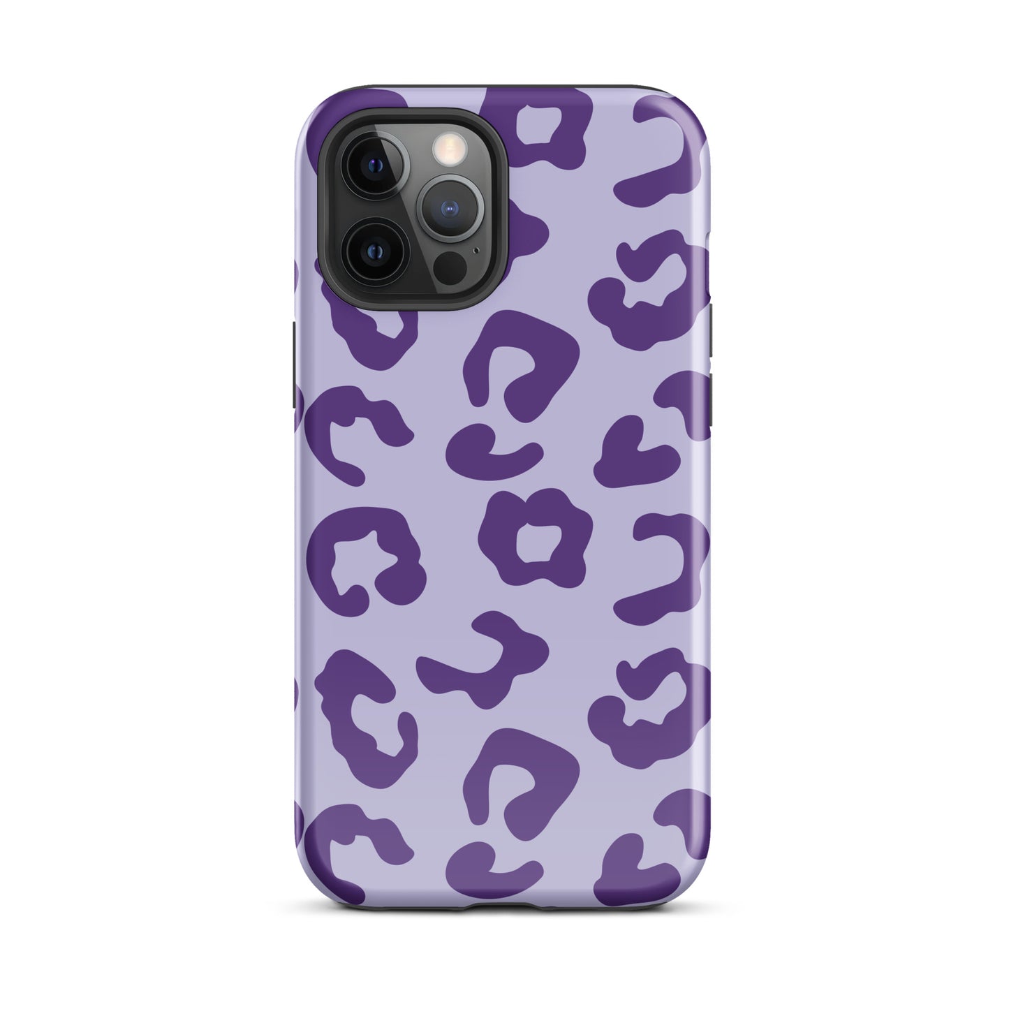 Double Purple Leopard Print tough iPhone case