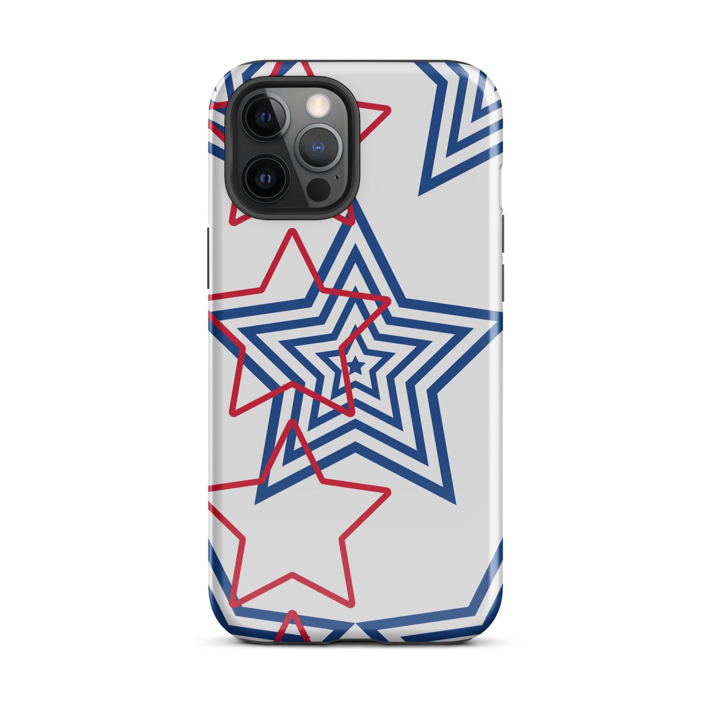 Red White and Blue Stars tough iPhone case