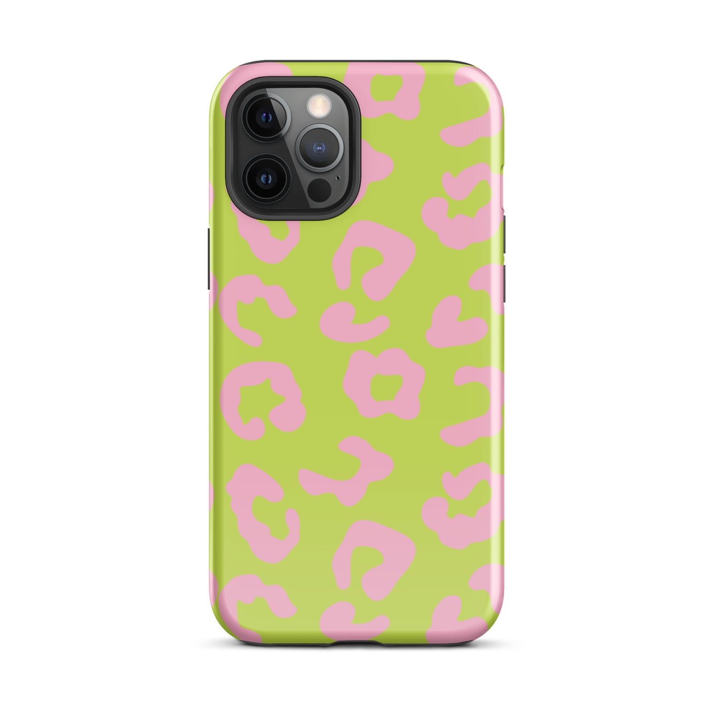 Green and Pink Leopard iPhone case