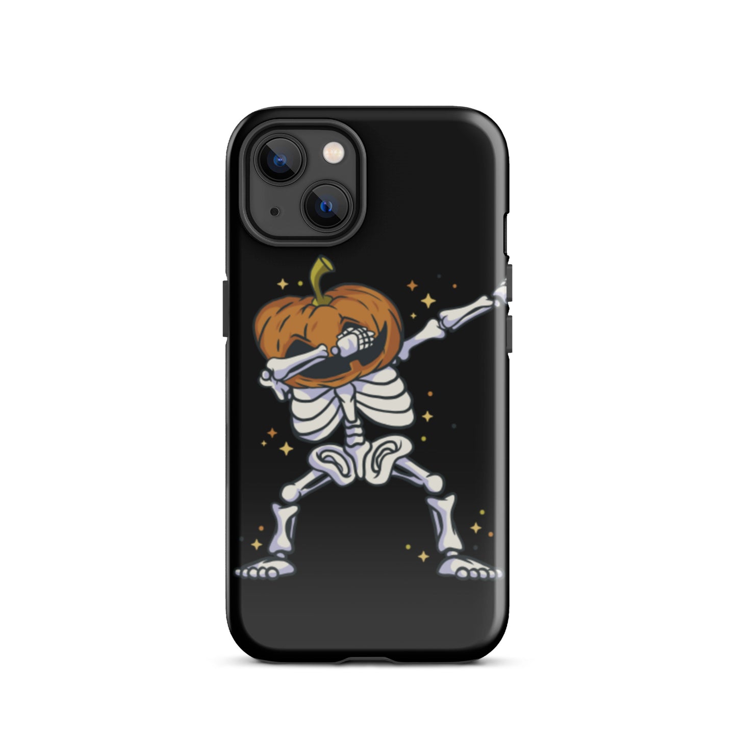 Pumpkin Skeleton Dab tough iPhone case