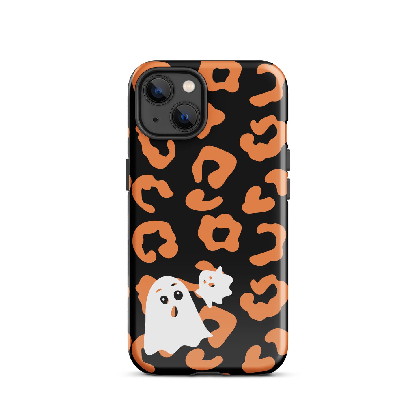 Halloween leopard ghost tough iPhone case