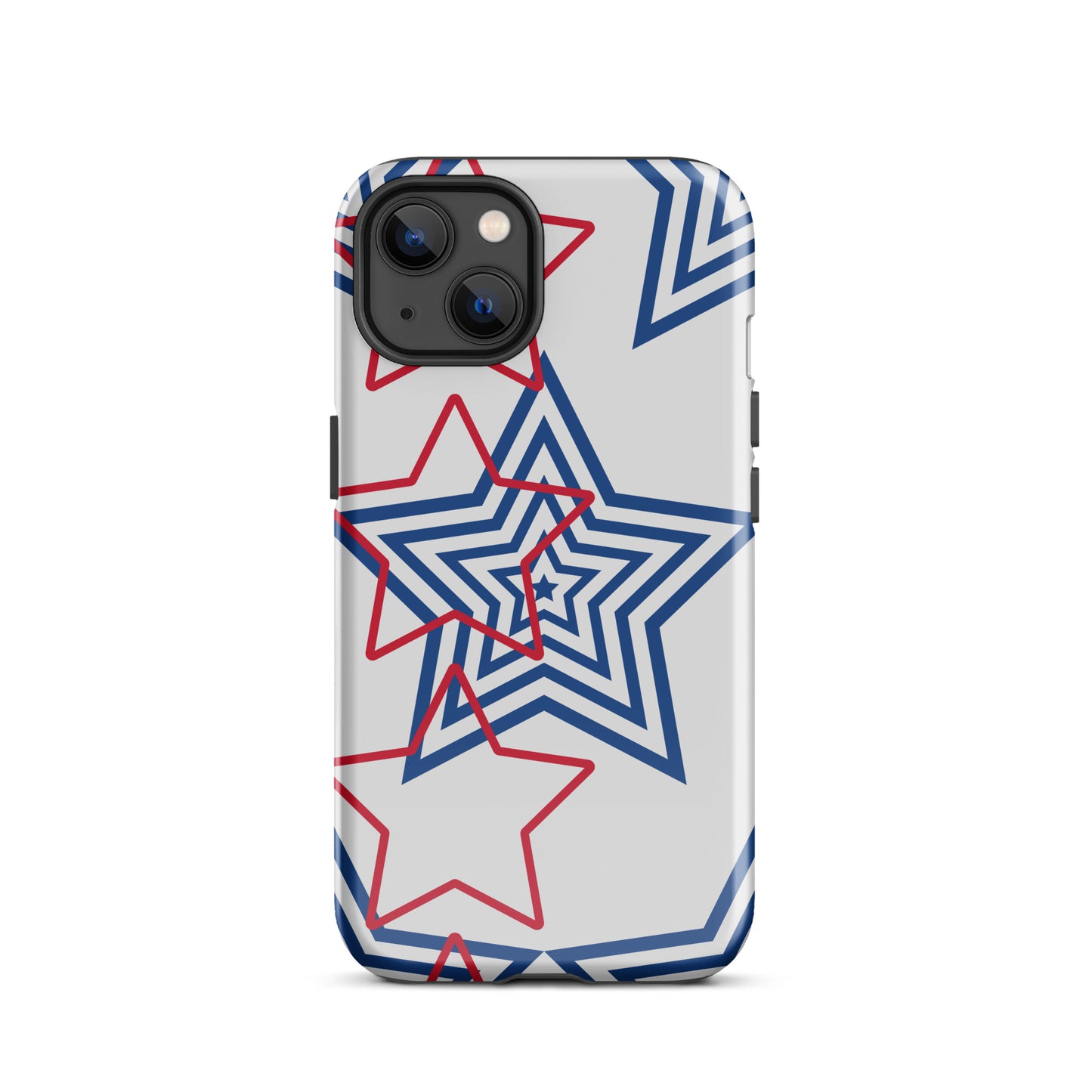 Red White and Blue Stars tough iPhone case