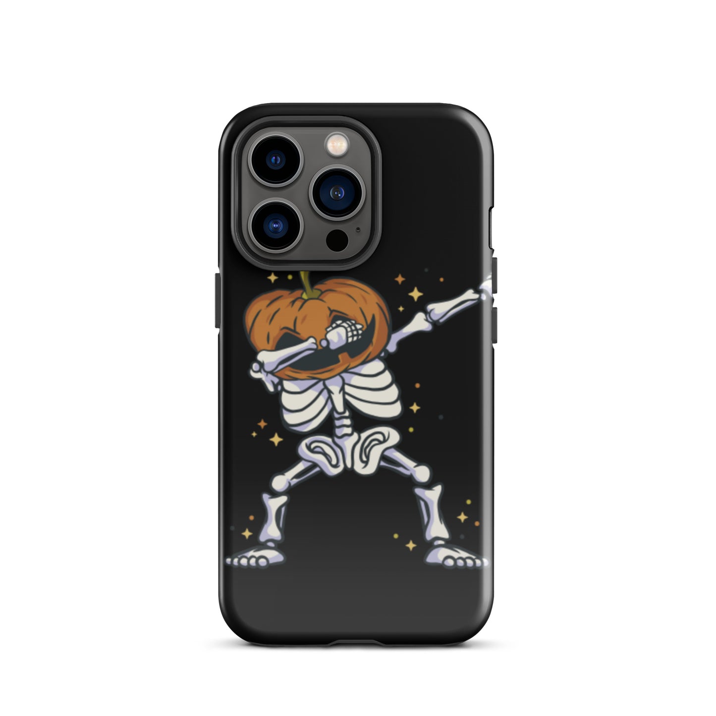 Pumpkin Skeleton Dab tough iPhone case