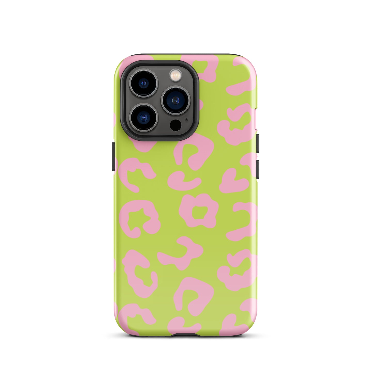 Green and Pink Leopard iPhone case