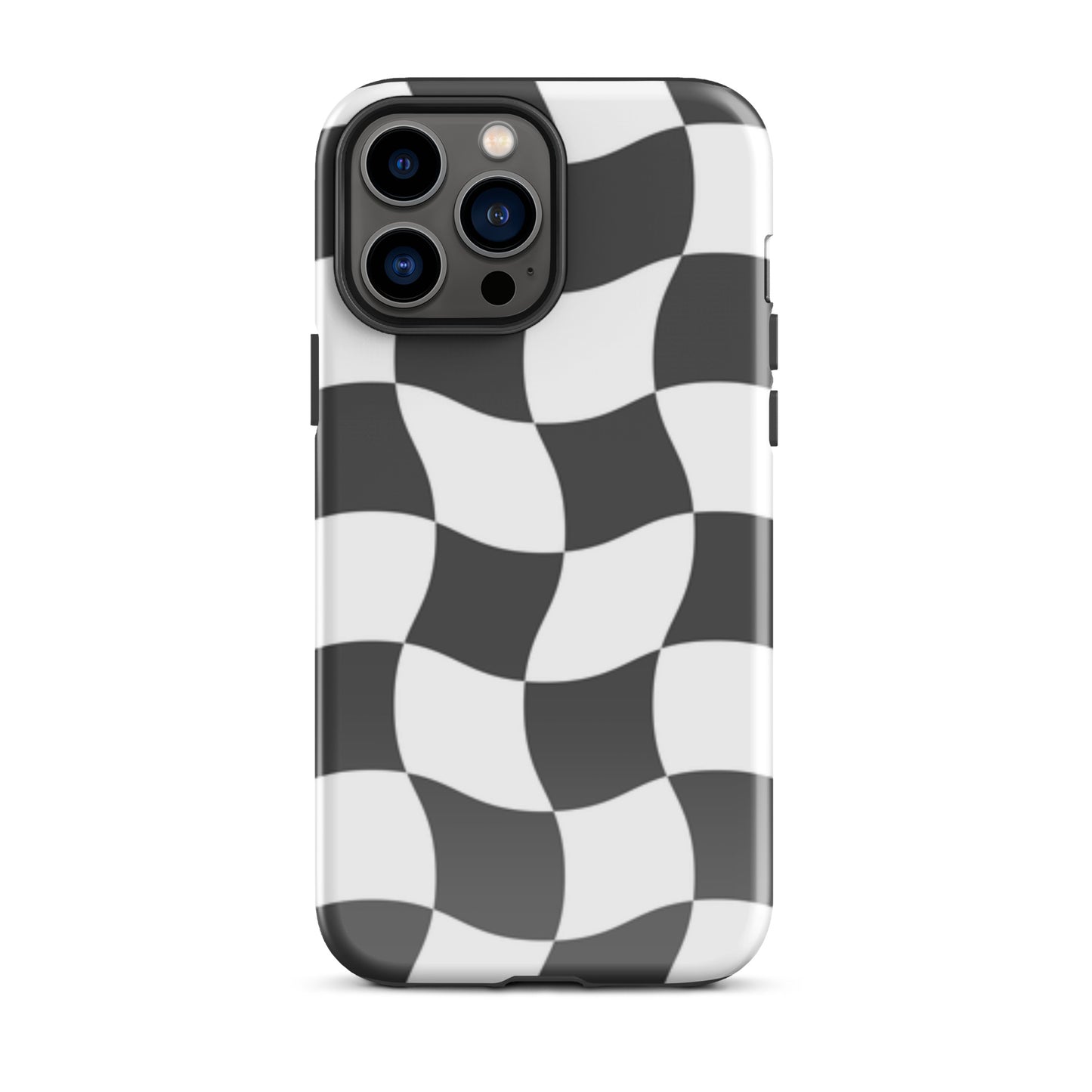 Black and White Haze tough iPhone case