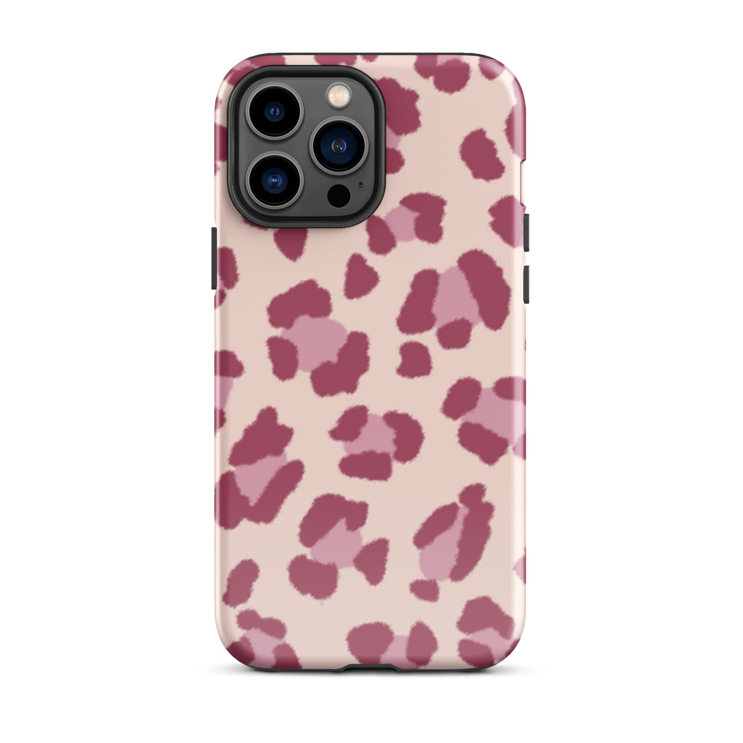 Pink leopard tough iPhone case
