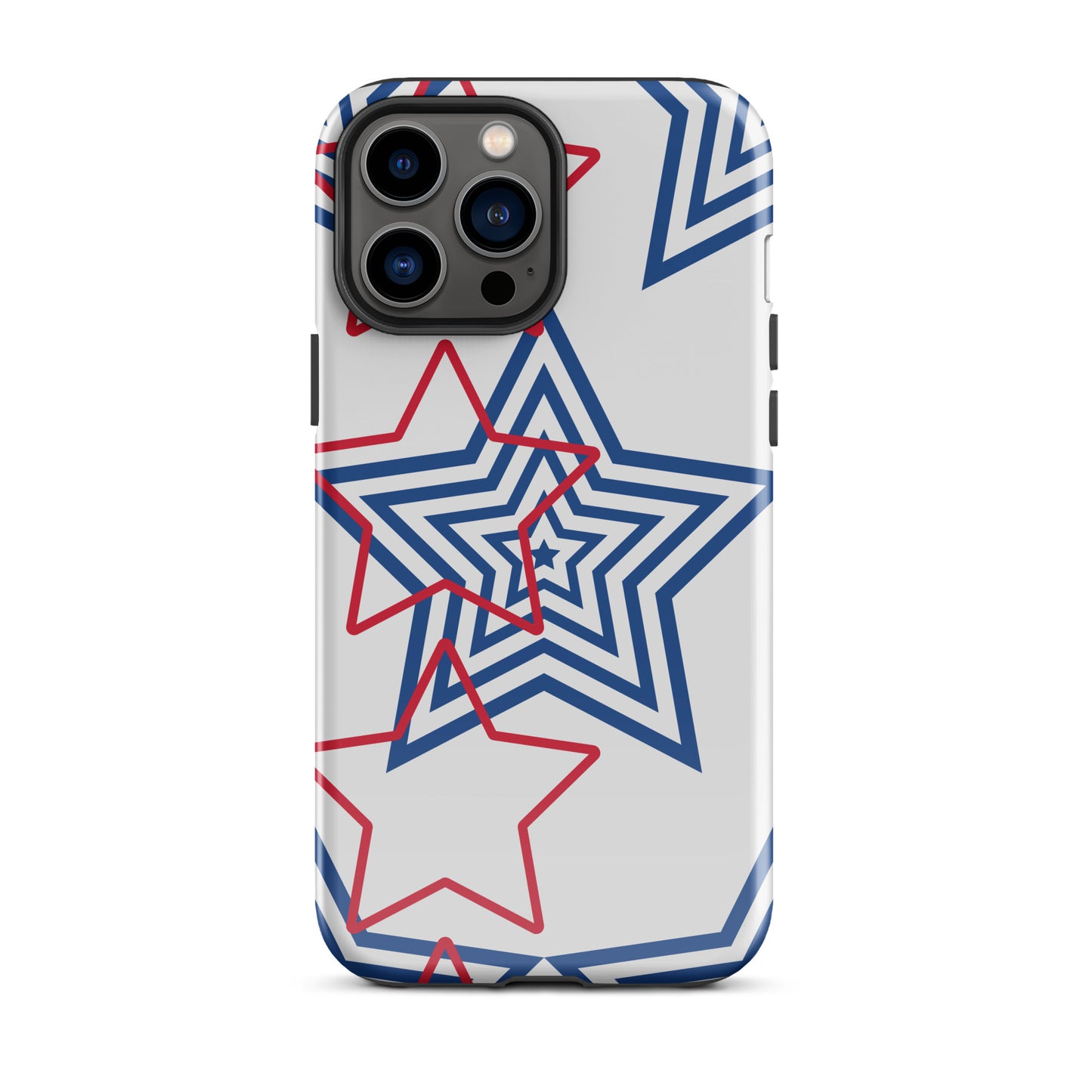 Red White and Blue Stars tough iPhone case