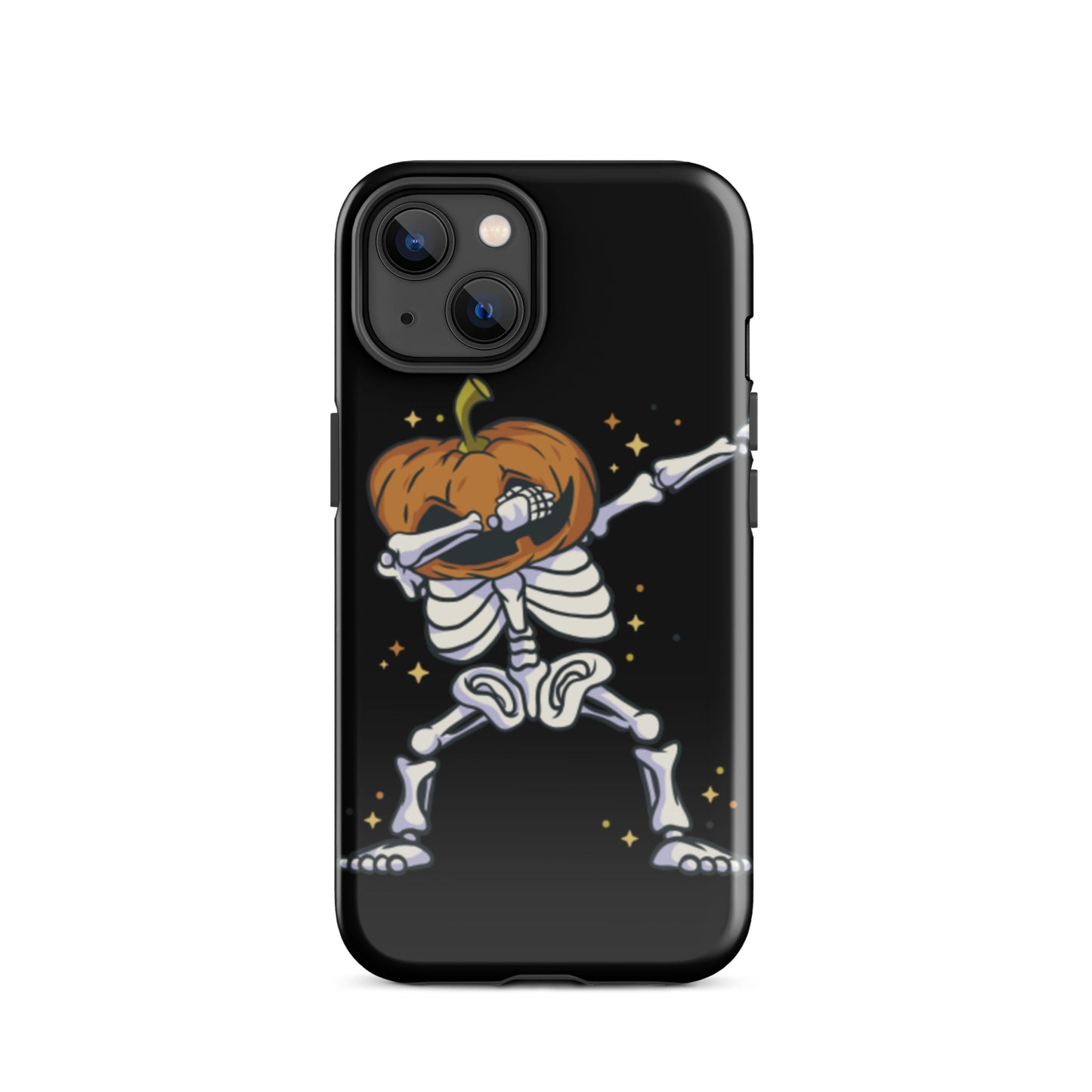 Pumpkin Skeleton Dab tough iPhone case