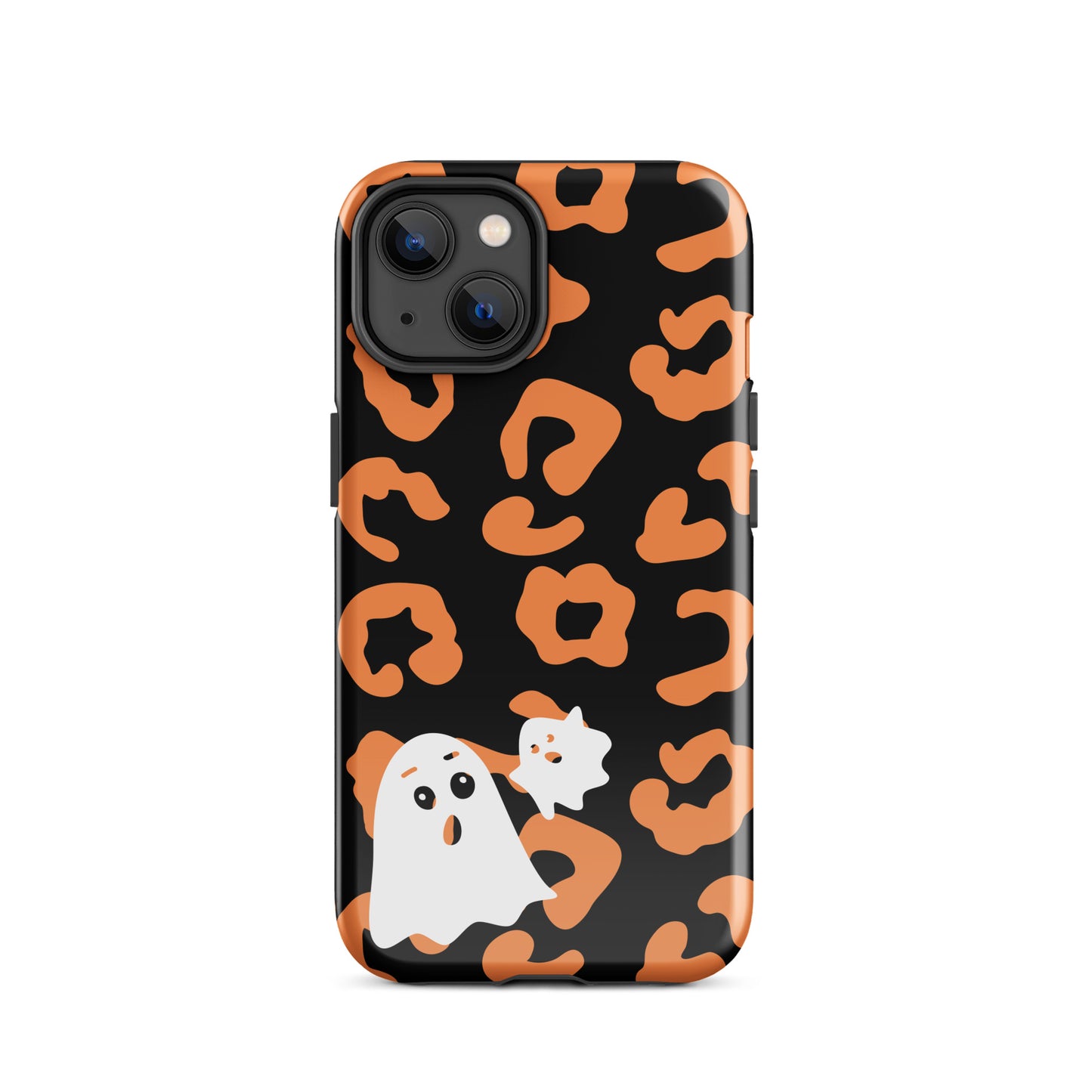 Halloween leopard ghost tough iPhone case