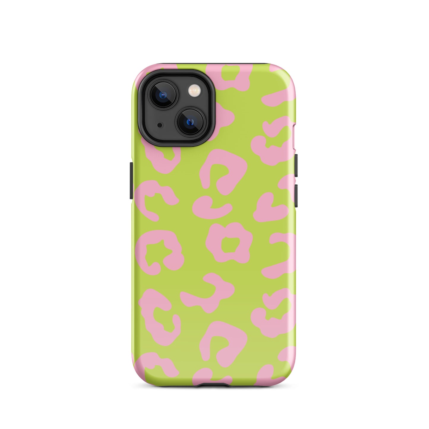 Green and Pink Leopard iPhone case