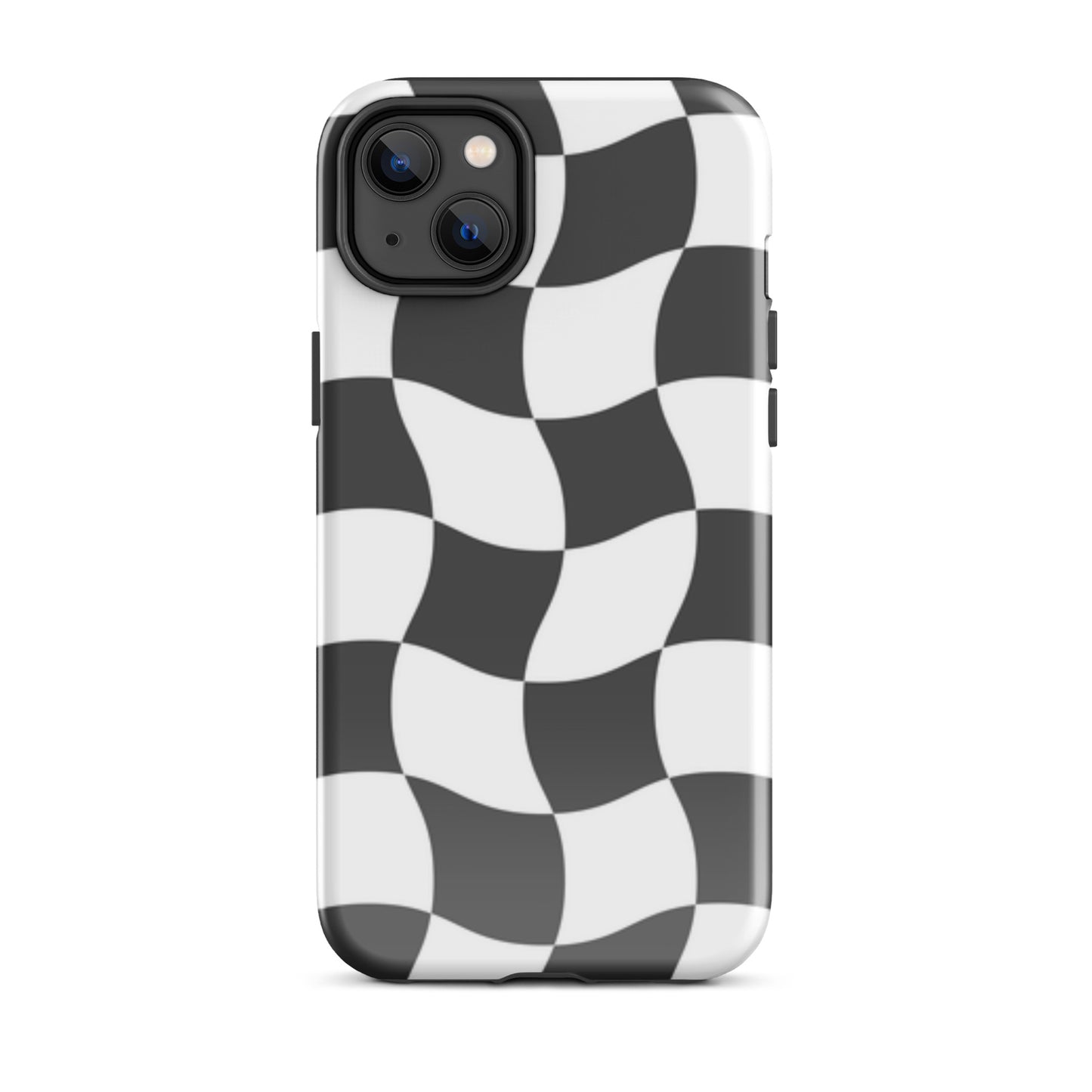 Black and White Haze tough iPhone case