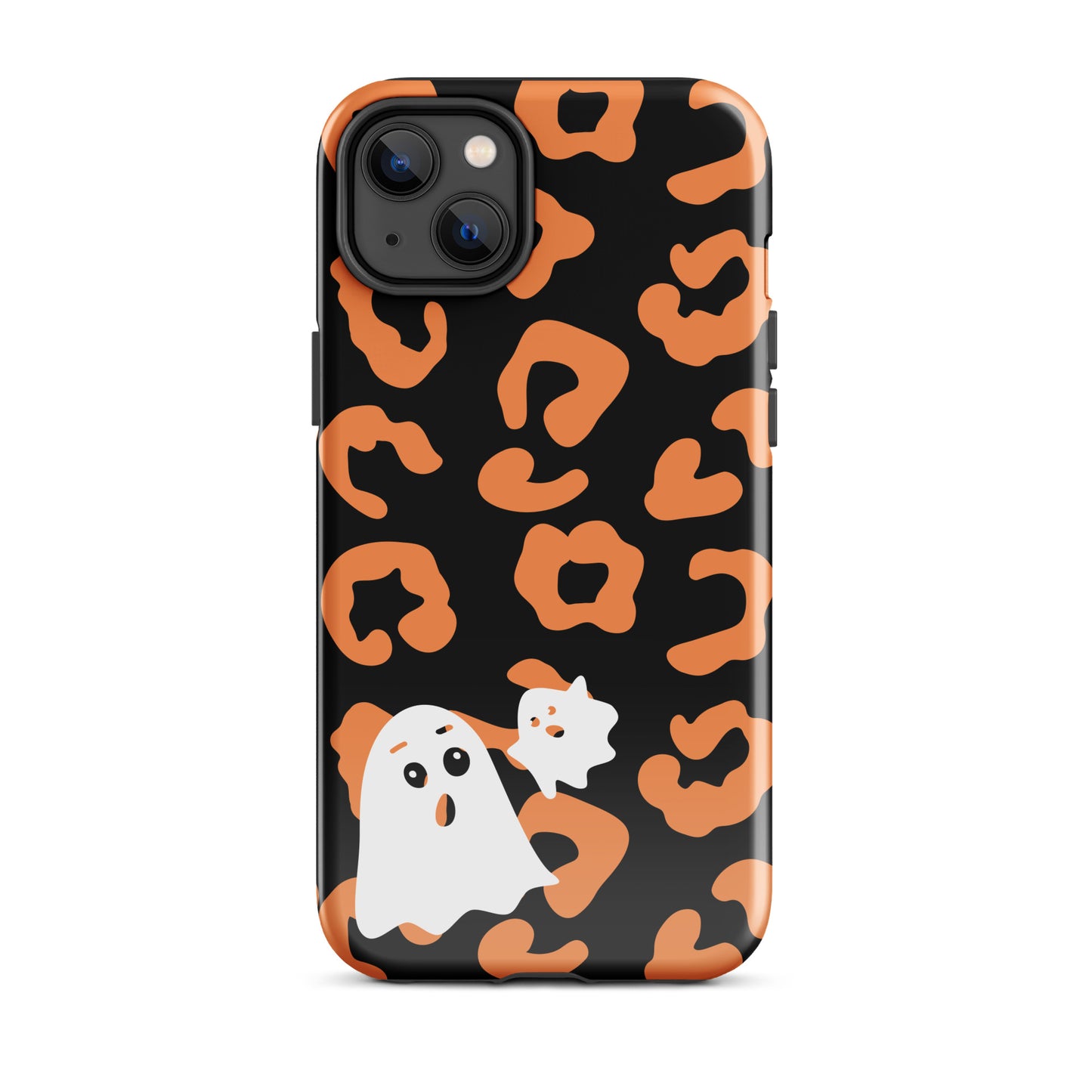 Halloween leopard ghost tough iPhone case