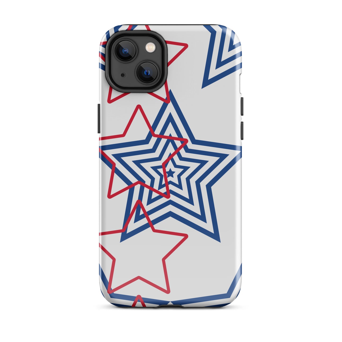 Red White and Blue Stars tough iPhone case