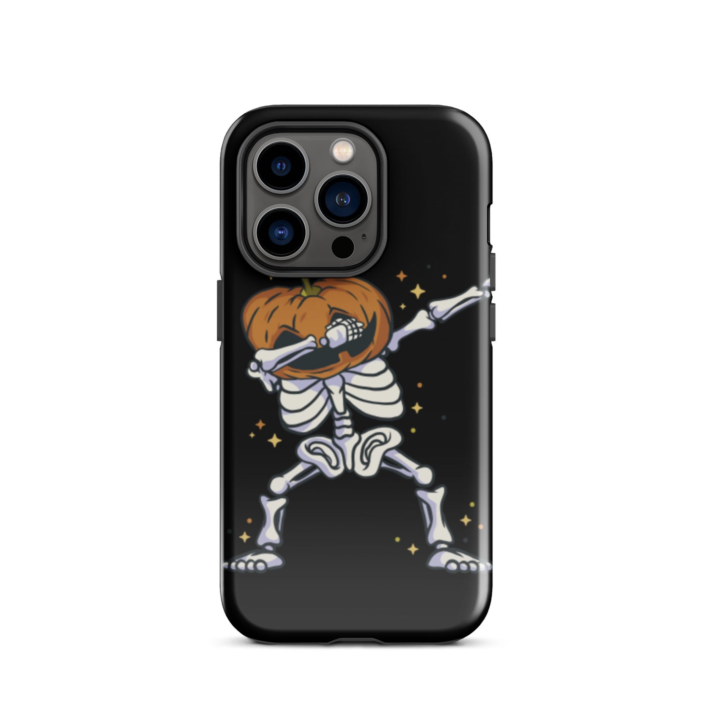 Pumpkin Skeleton Dab tough iPhone case