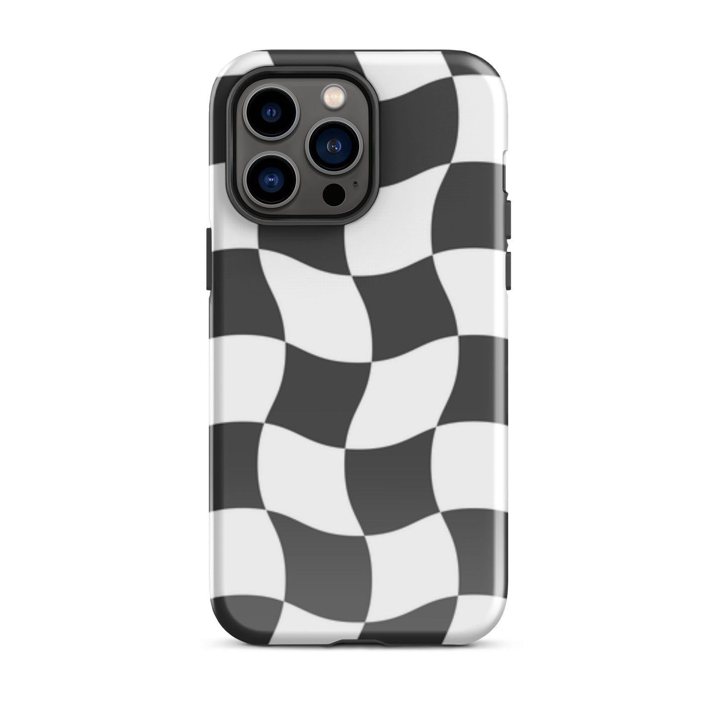 Black and White Haze tough iPhone case