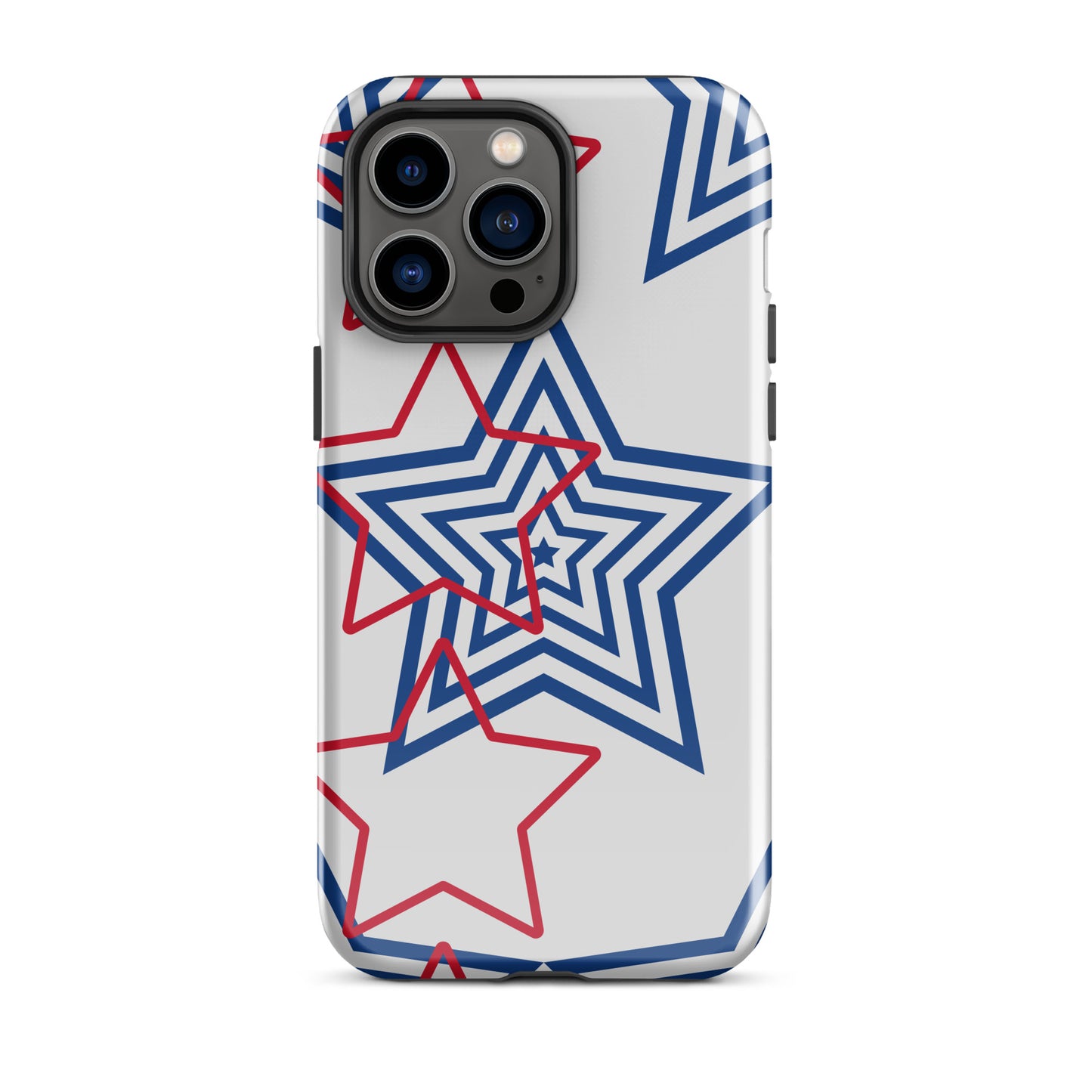 Red White and Blue Stars tough iPhone case