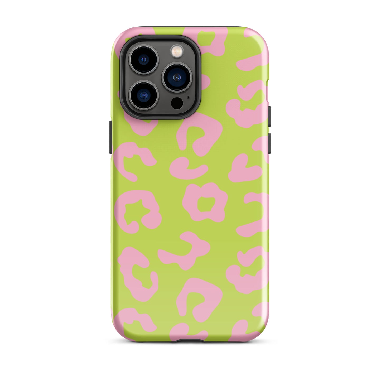 Green and Pink Leopard iPhone case