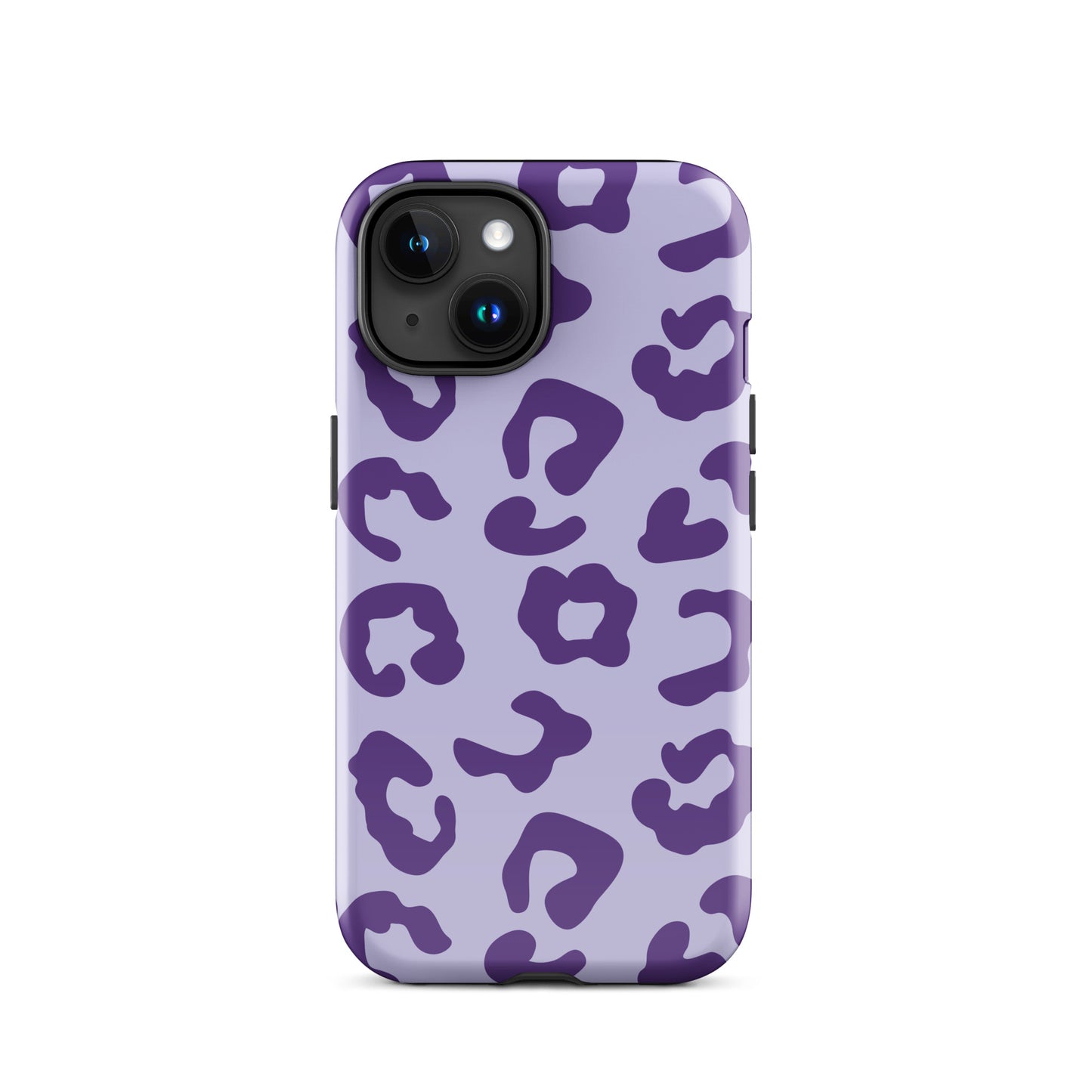 Double Purple Leopard Print tough iPhone case