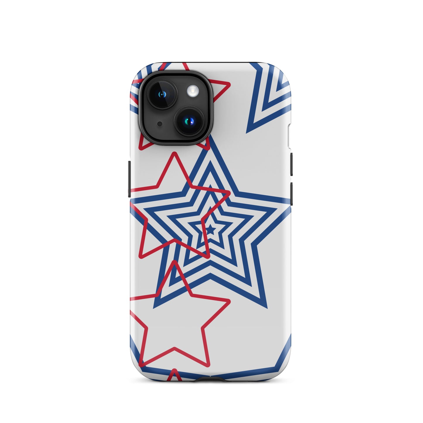 Red White and Blue Stars tough iPhone case