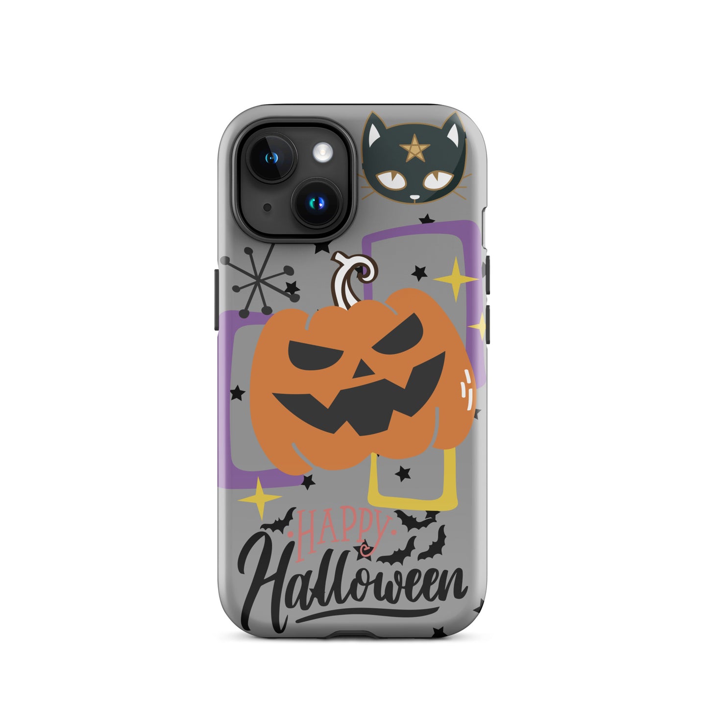 Grey Pumpkin Halloween tough iPhone case