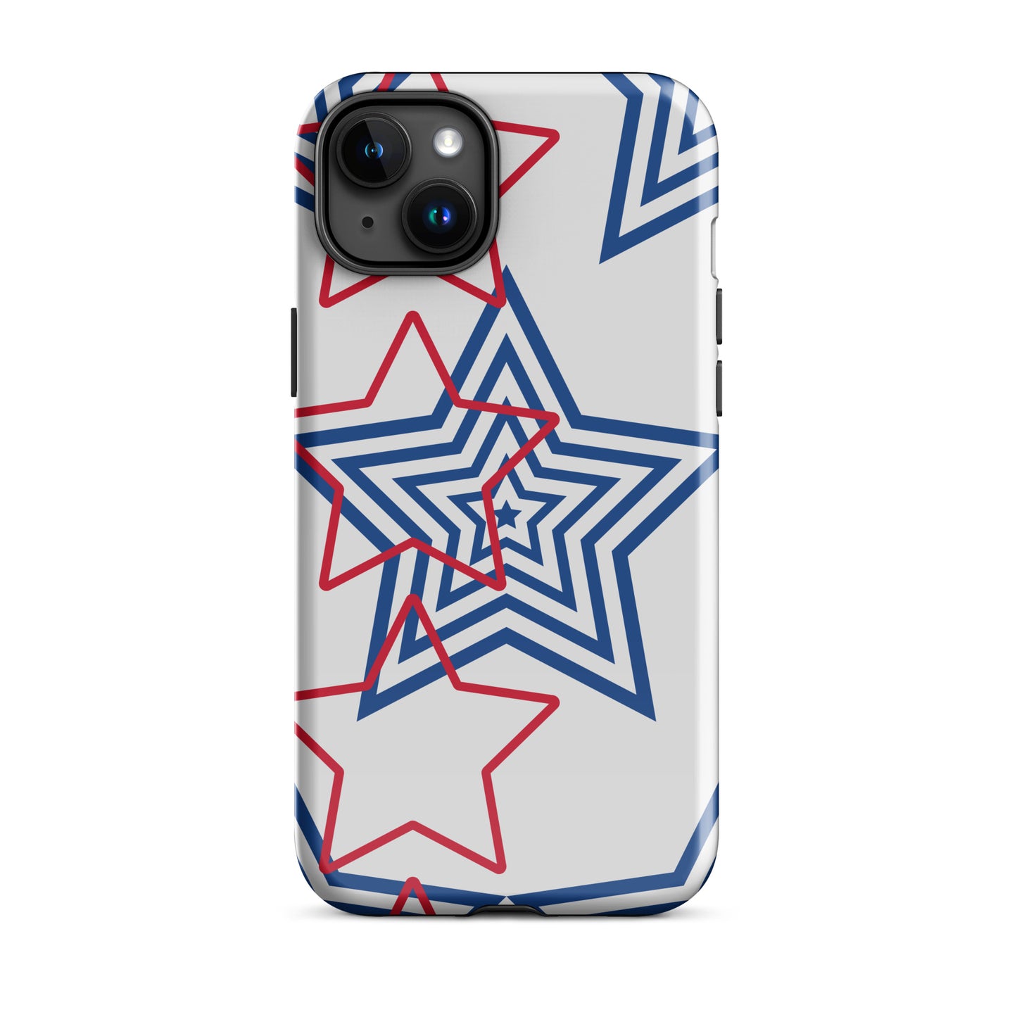 Red White and Blue Stars tough iPhone case