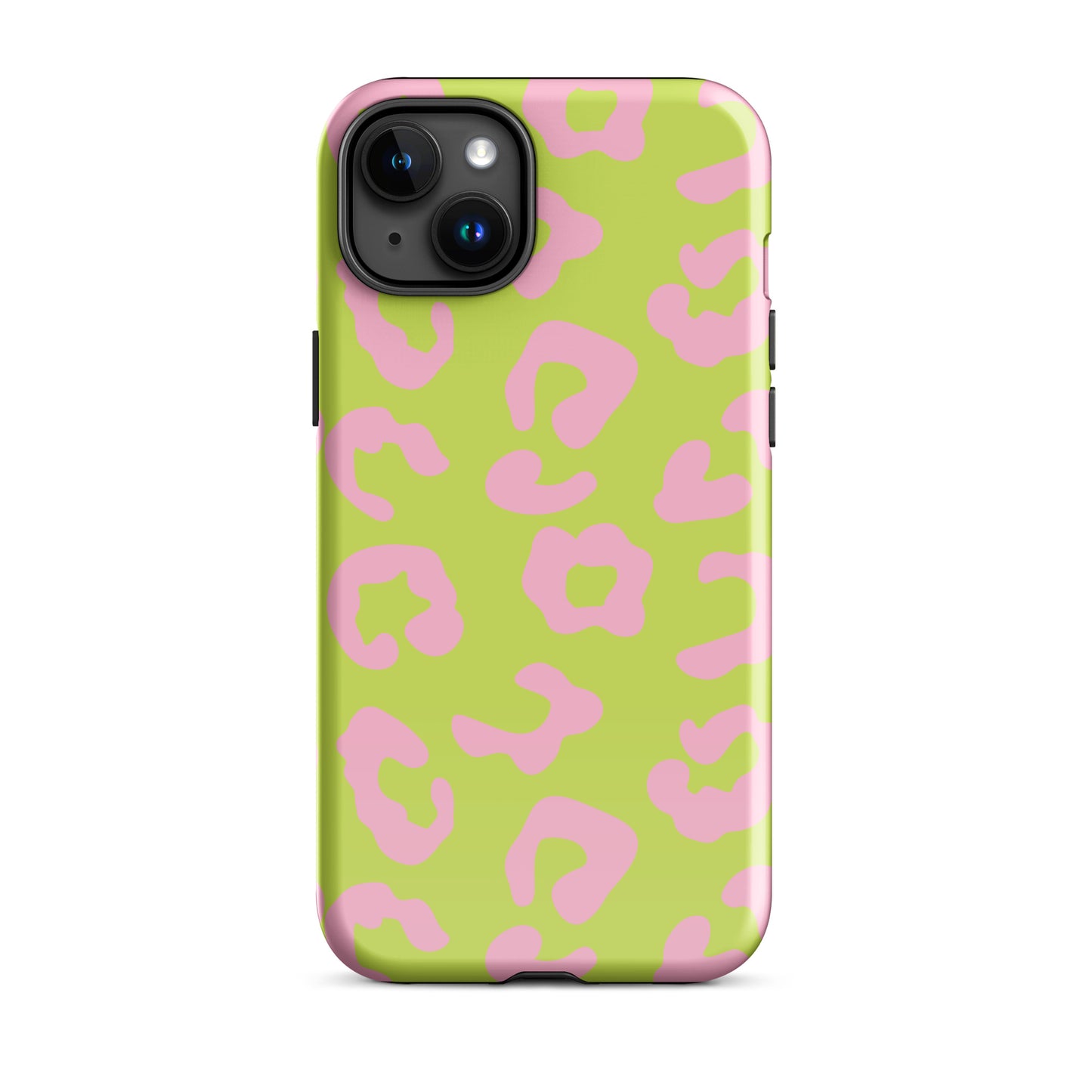 Green and Pink Leopard iPhone case