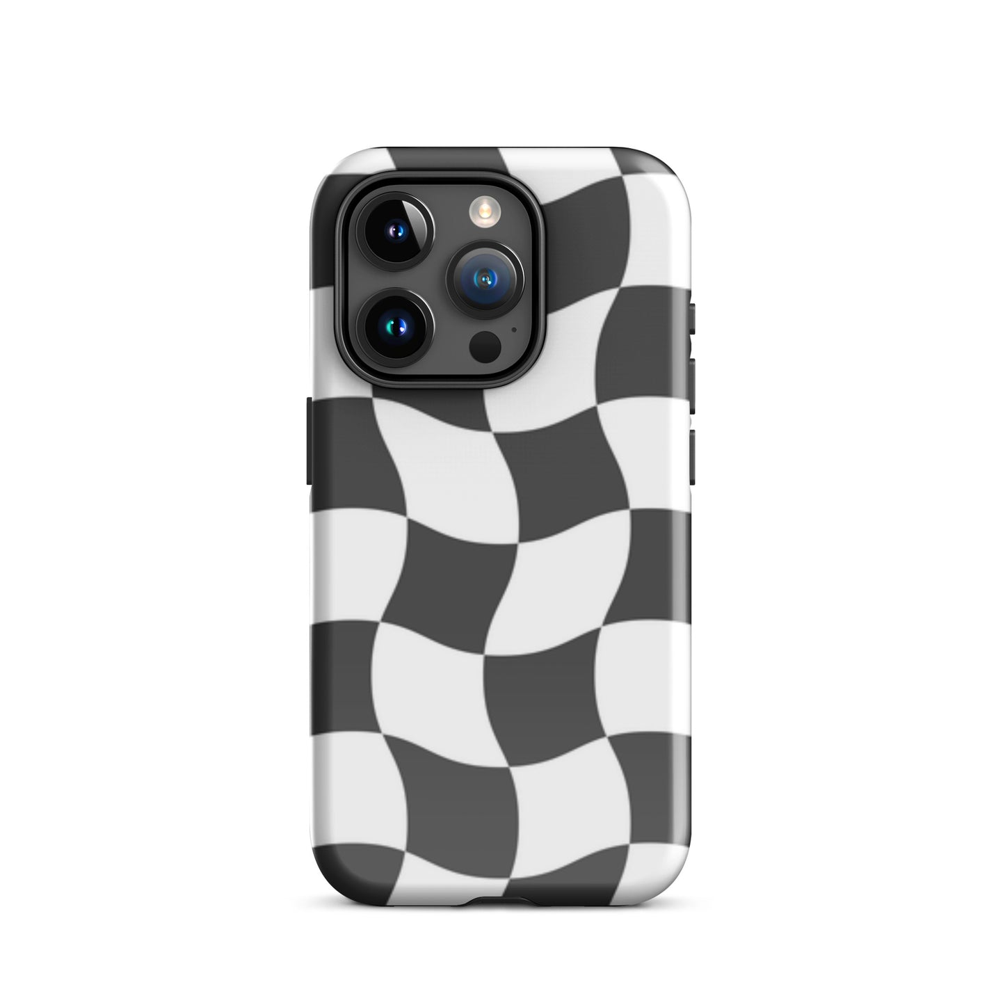 Black and White Haze tough iPhone case