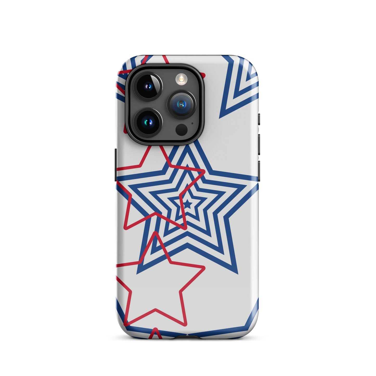 Red White and Blue Stars tough iPhone case