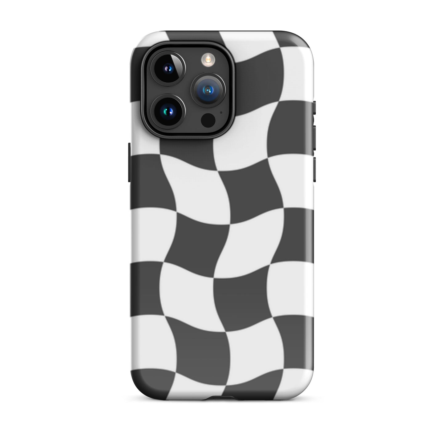 Black and White Haze tough iPhone case