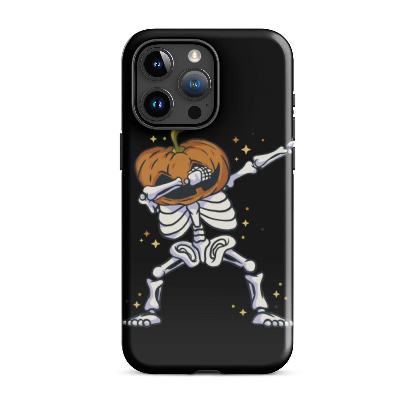 Pumpkin Skeleton Dab tough iPhone case