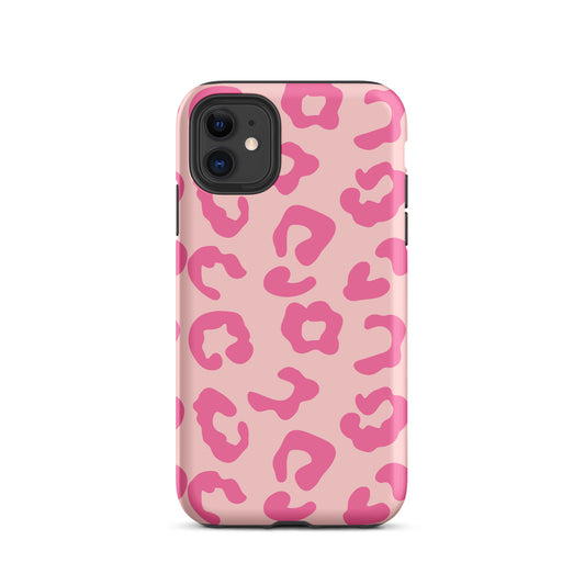 Double Pink Leopard iPhone case