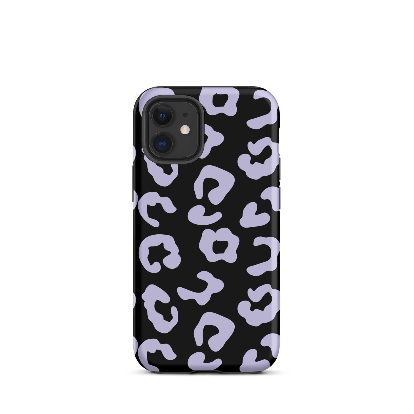 Black and Amethyst Leopard phone case